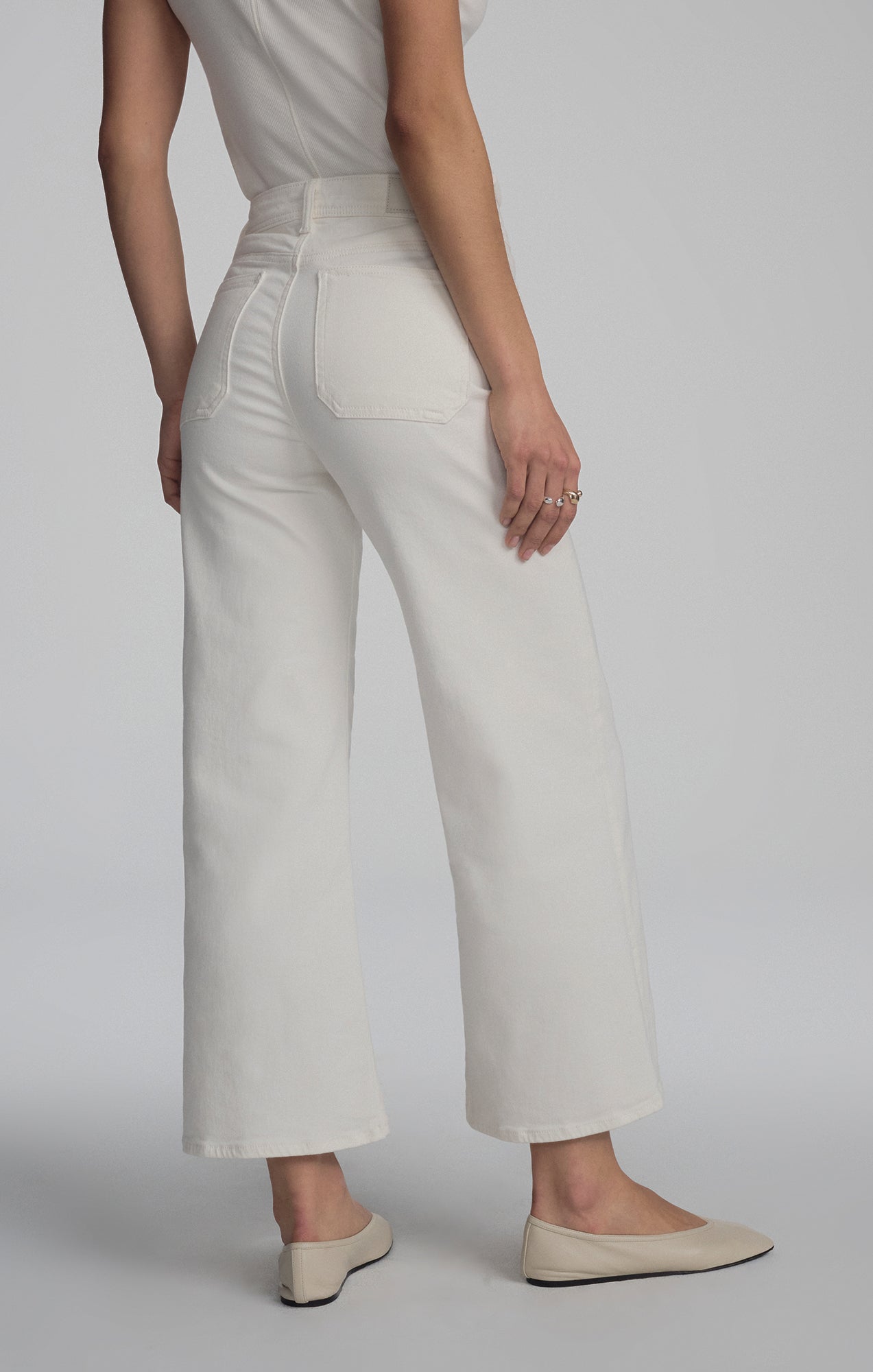 PALOMA MARINE WIDE LEG IN WHITE FLEX BLUE - Mavi Jeans