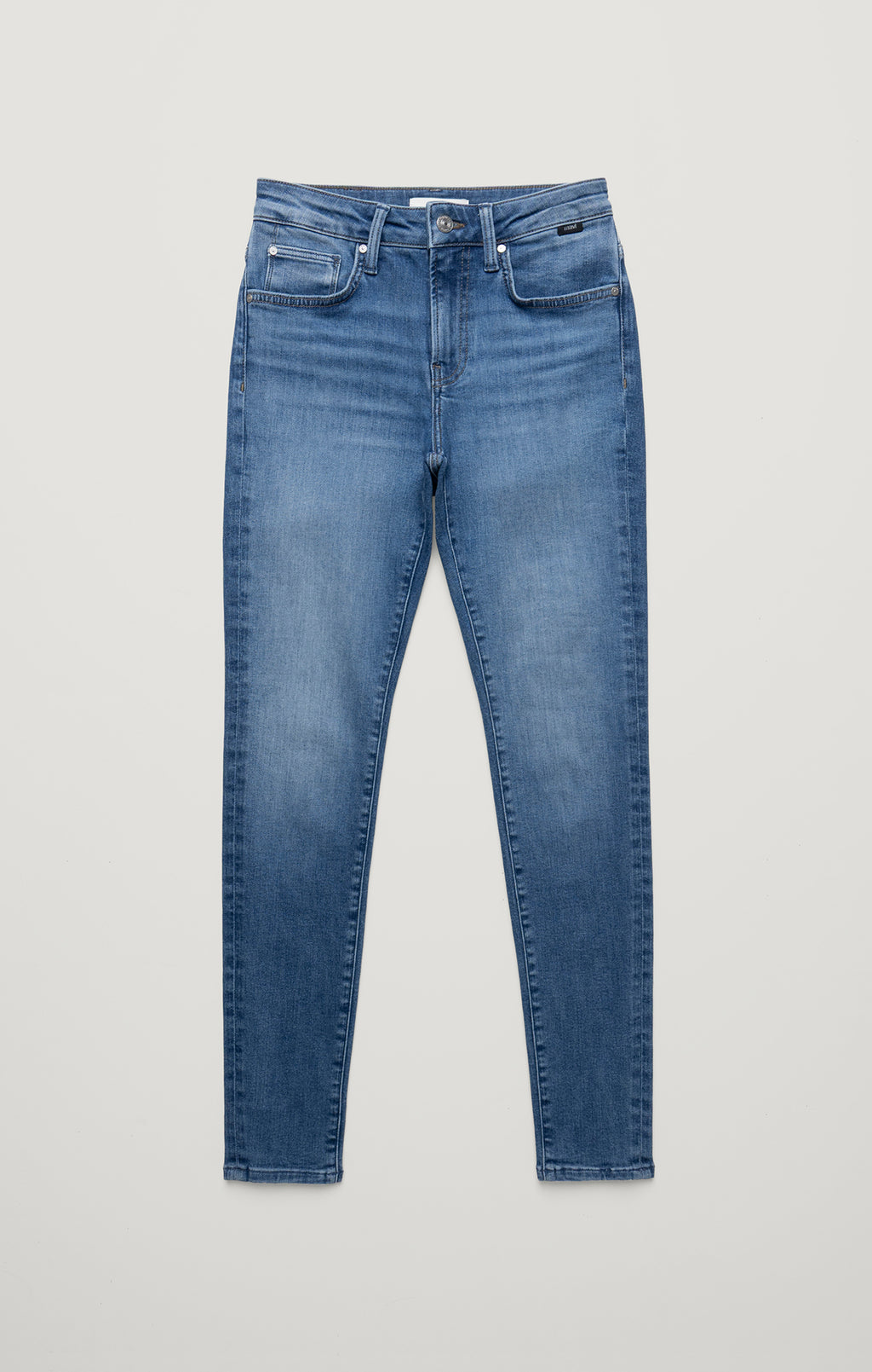 TESS SKINNY IN MID BRUSHED FLEX BLUE - Mavi Jeans