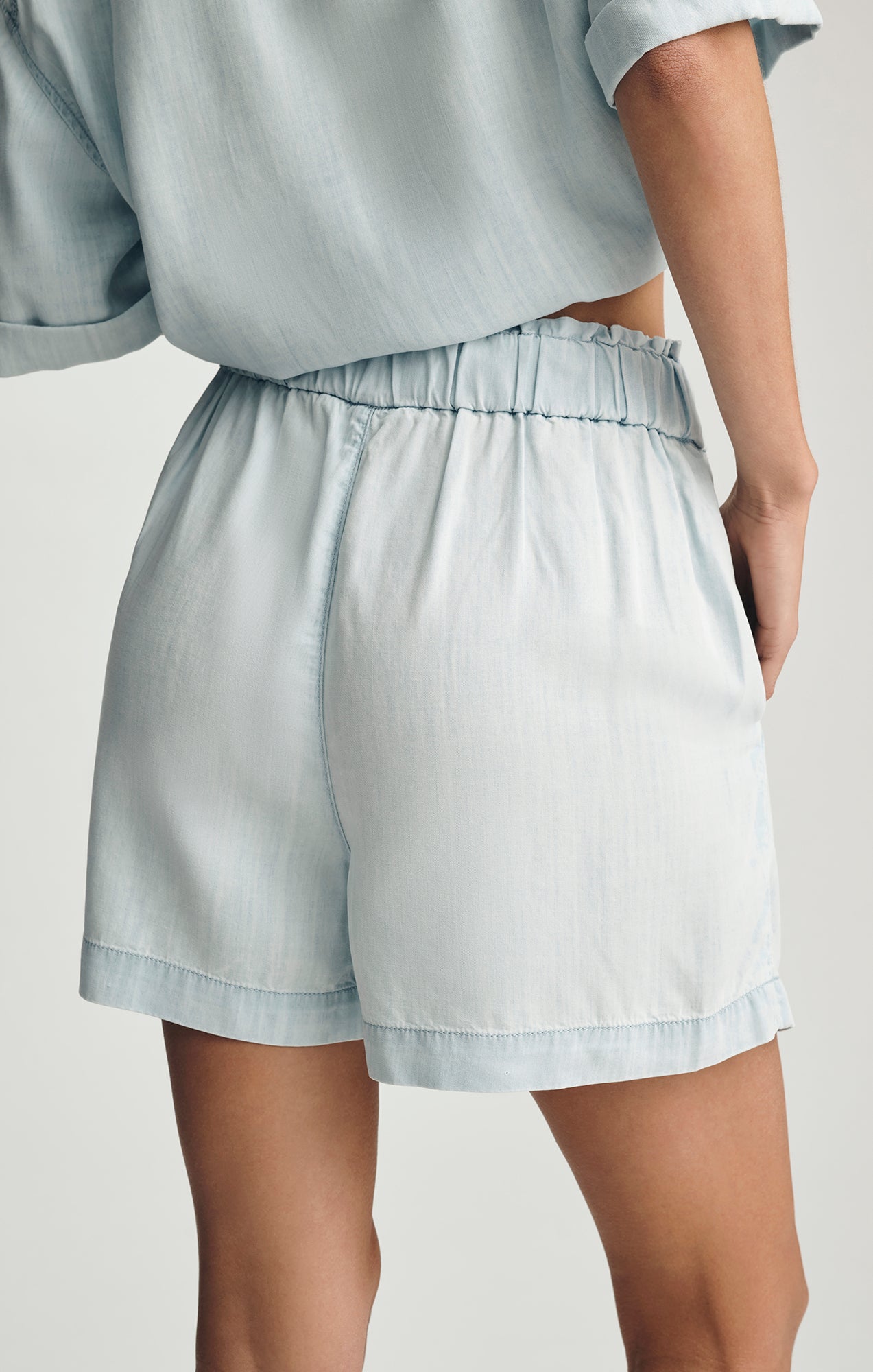 ROMINA SHORTS IN LIGHT BLUE MAVITERRENEAN - Mavi Jeans