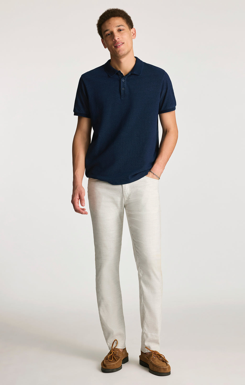 POLO T-SHIRT IN INDIGO - Mavi Jeans