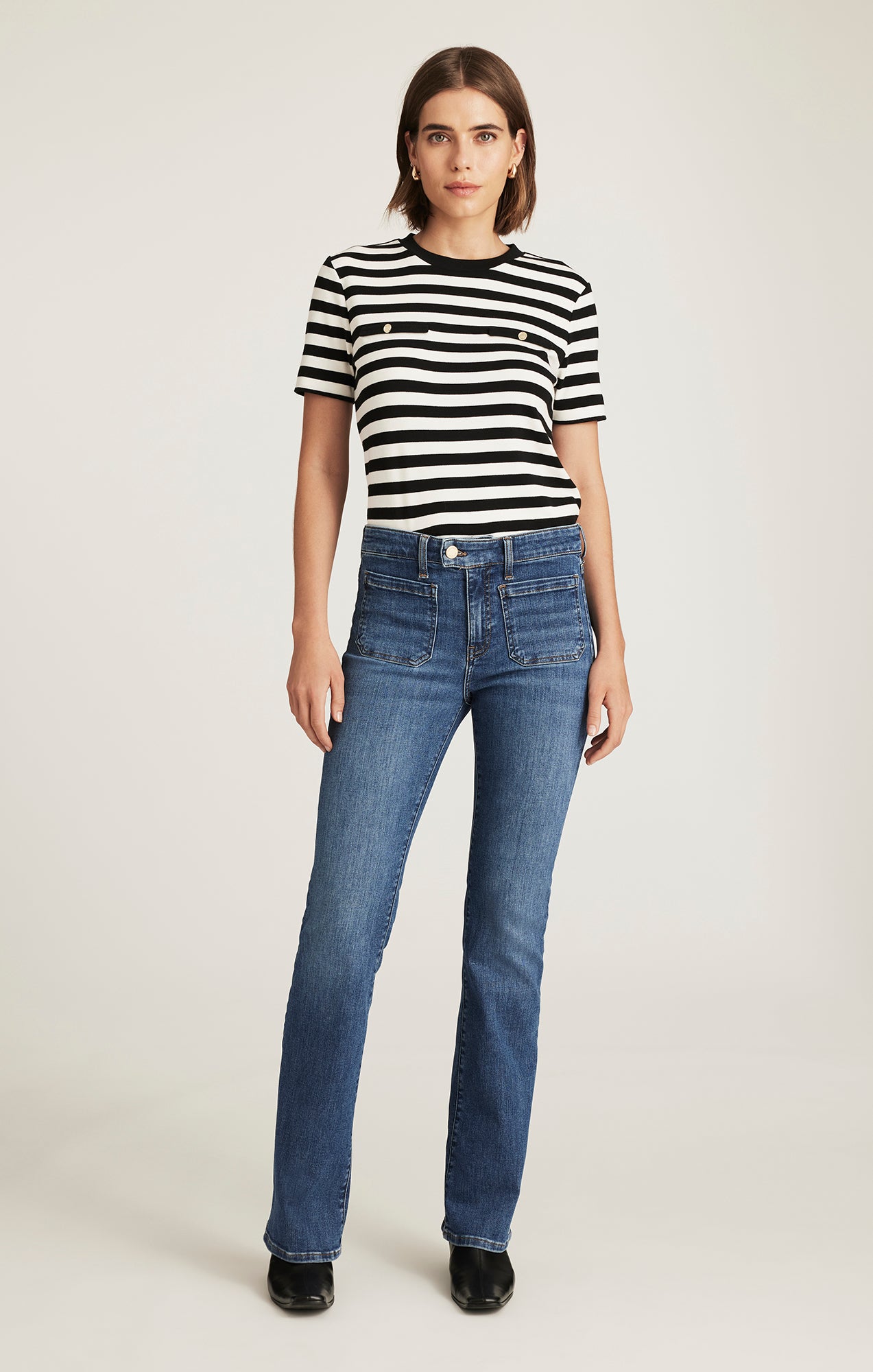 VICKY MARINE BOOTCUT IN MID BRUSHED GOLD PREMIUM - Mavi Jeans