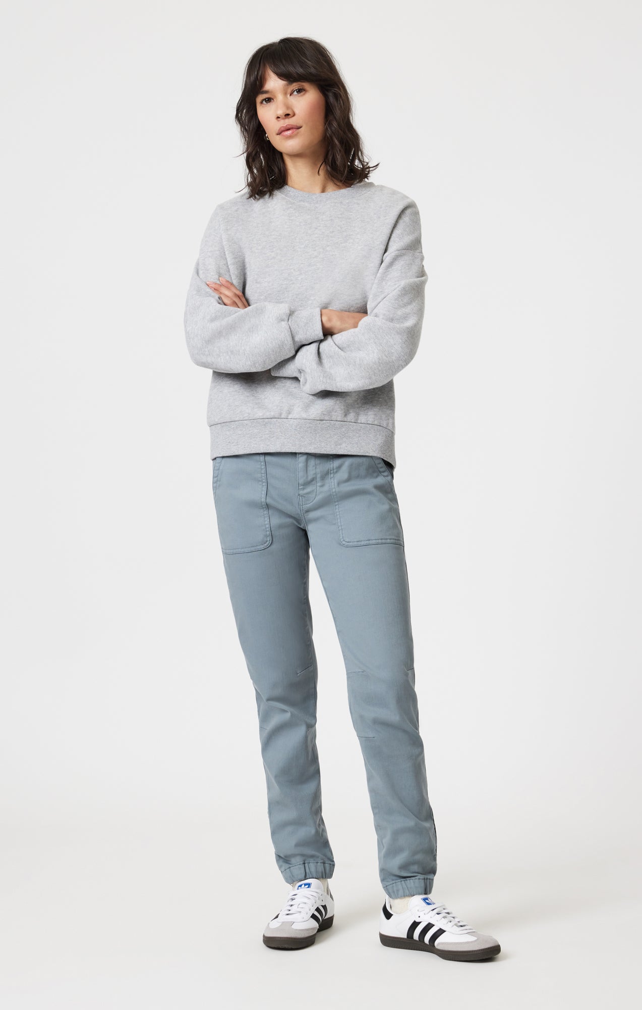 IVY SLIM CARGO IN DRIZZLE FLEX BLUE - Mavi Jeans