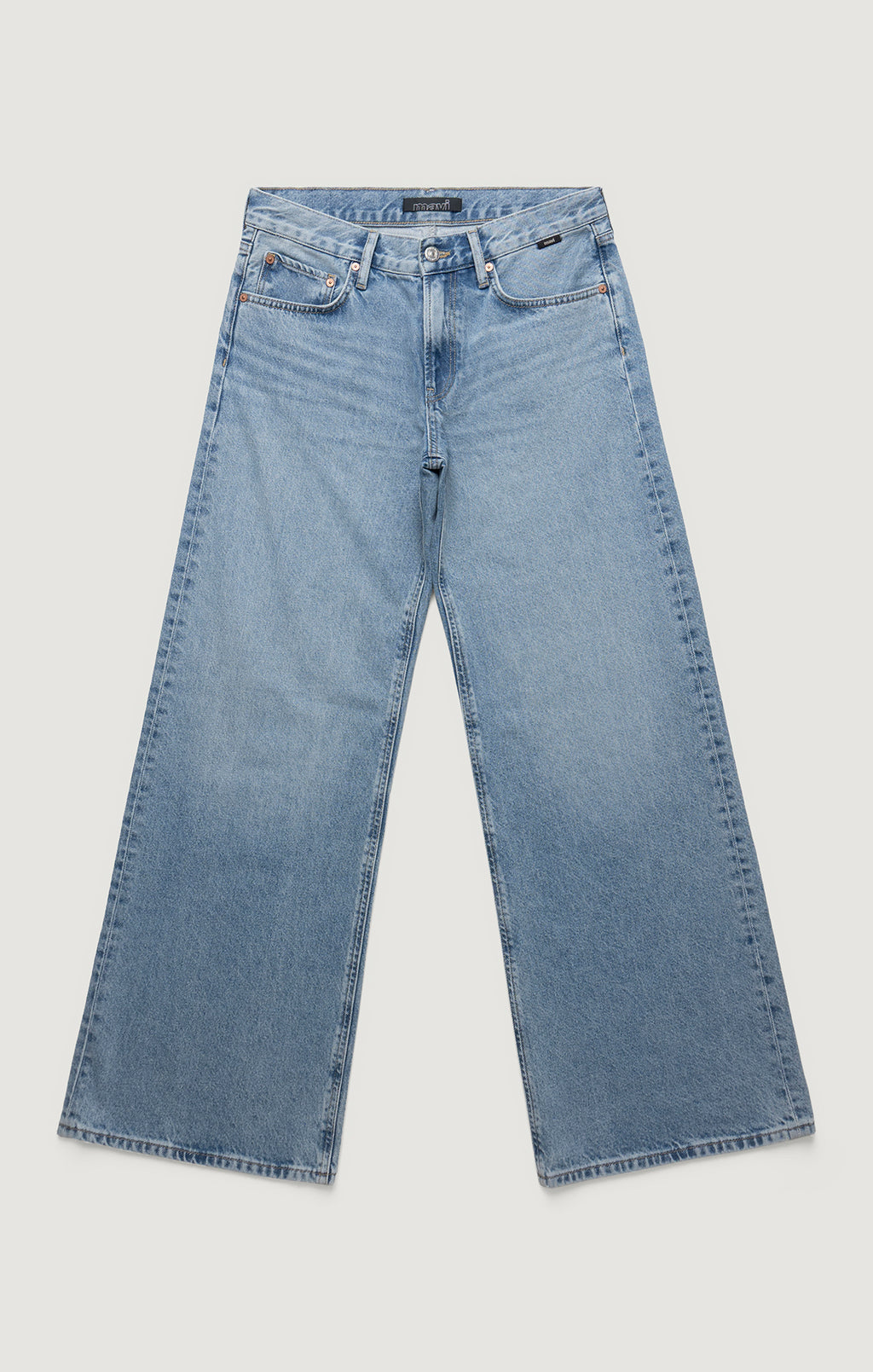 SANDY WIDE LEG IN MID USED CLASSIC DENIM - Mavi Jeans