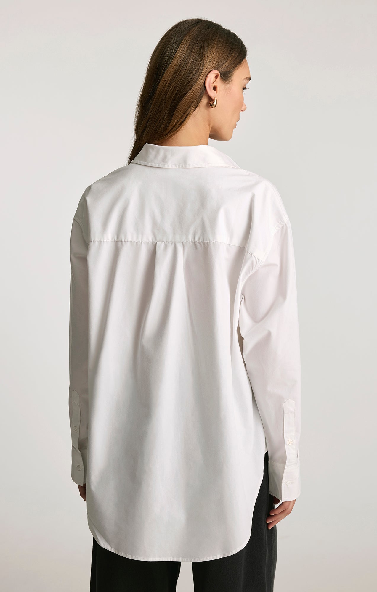 OVERSIZED BUTTON-UP SHIRT IN WHITE - Mavi Jeans