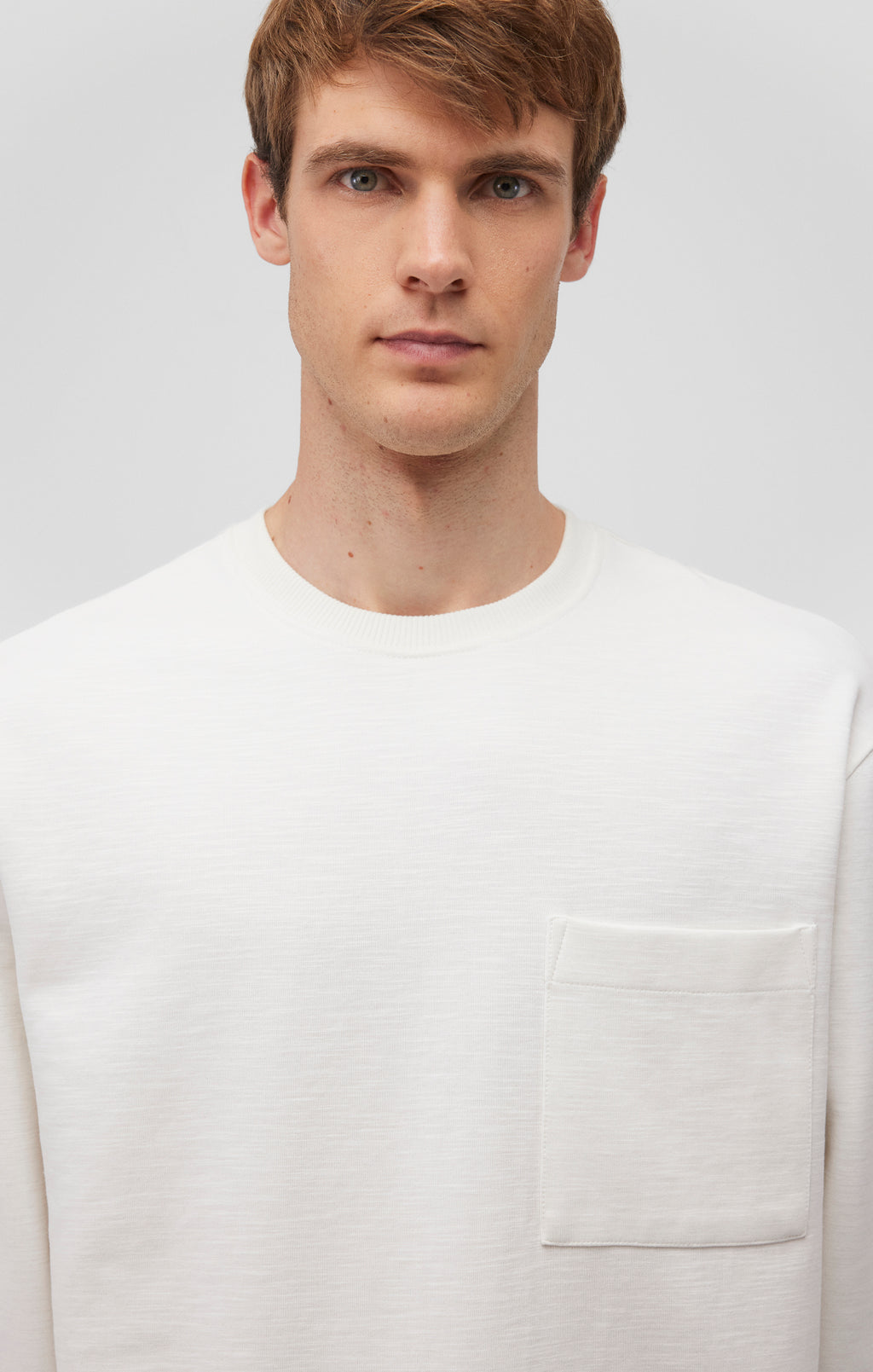 ONE POCKET SWEATSHIRT IN ANTIQUE WHITE - Mavi Jeans