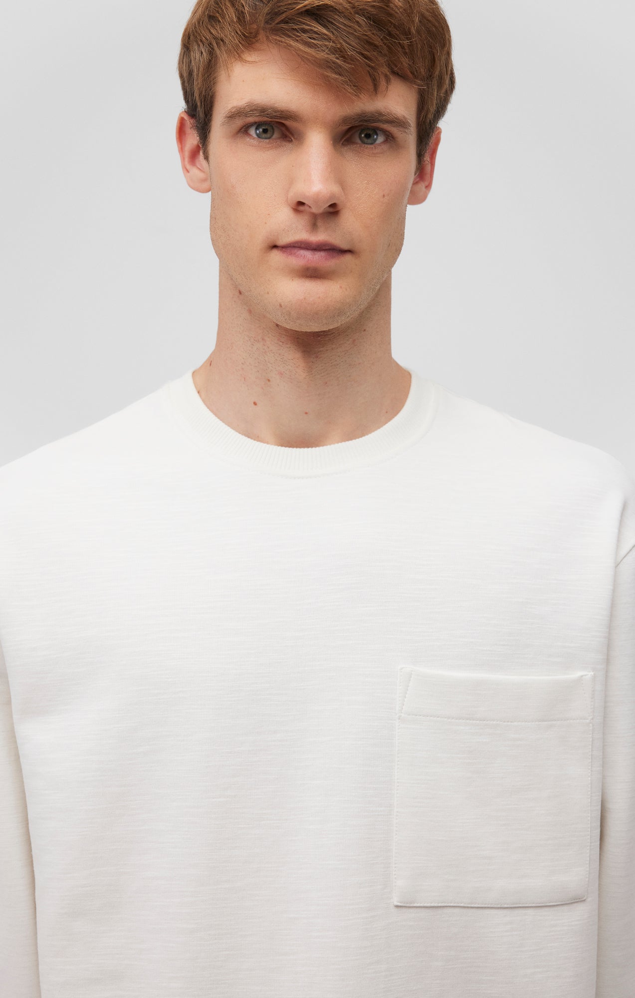 ONE POCKET SWEATSHIRT IN ANTIQUE WHITE - Mavi Jeans