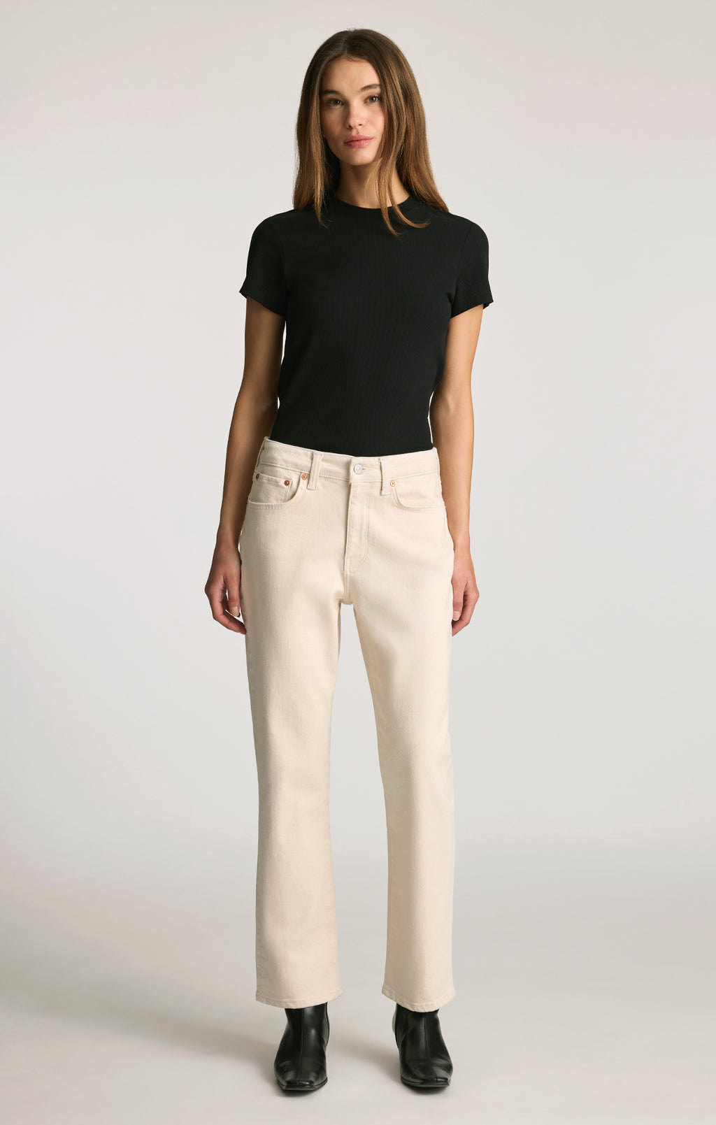 NEW YORK STRAIGHT LEG IN NATURAL ECRU DENIM - Mavi Jeans