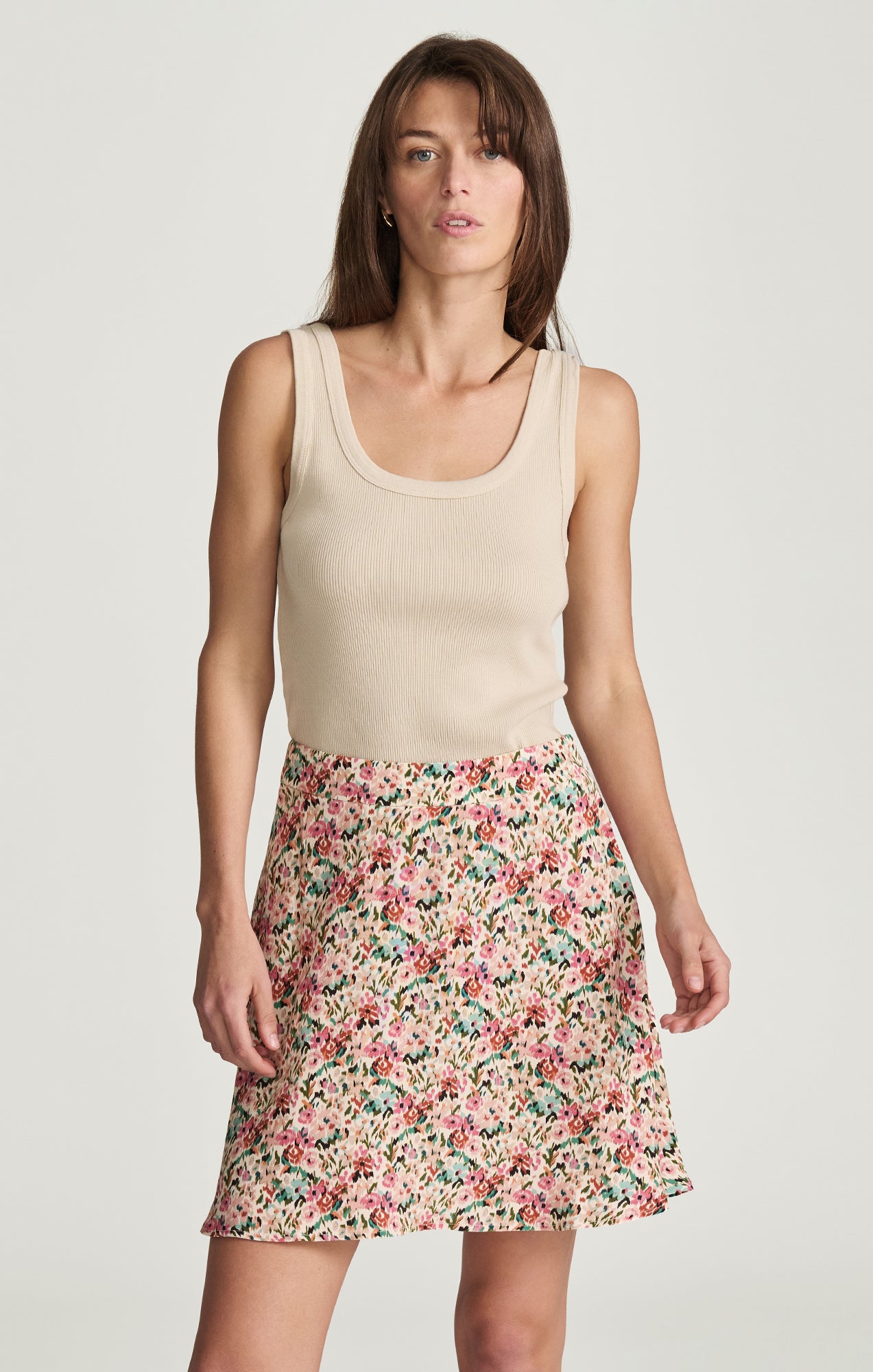 WOVEN MINI SKIRT IN FLOWER PRINT - Mavi Jeans