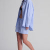 PULL-ON SHORTS IN BLUE STRIPE - Mavi Jeans