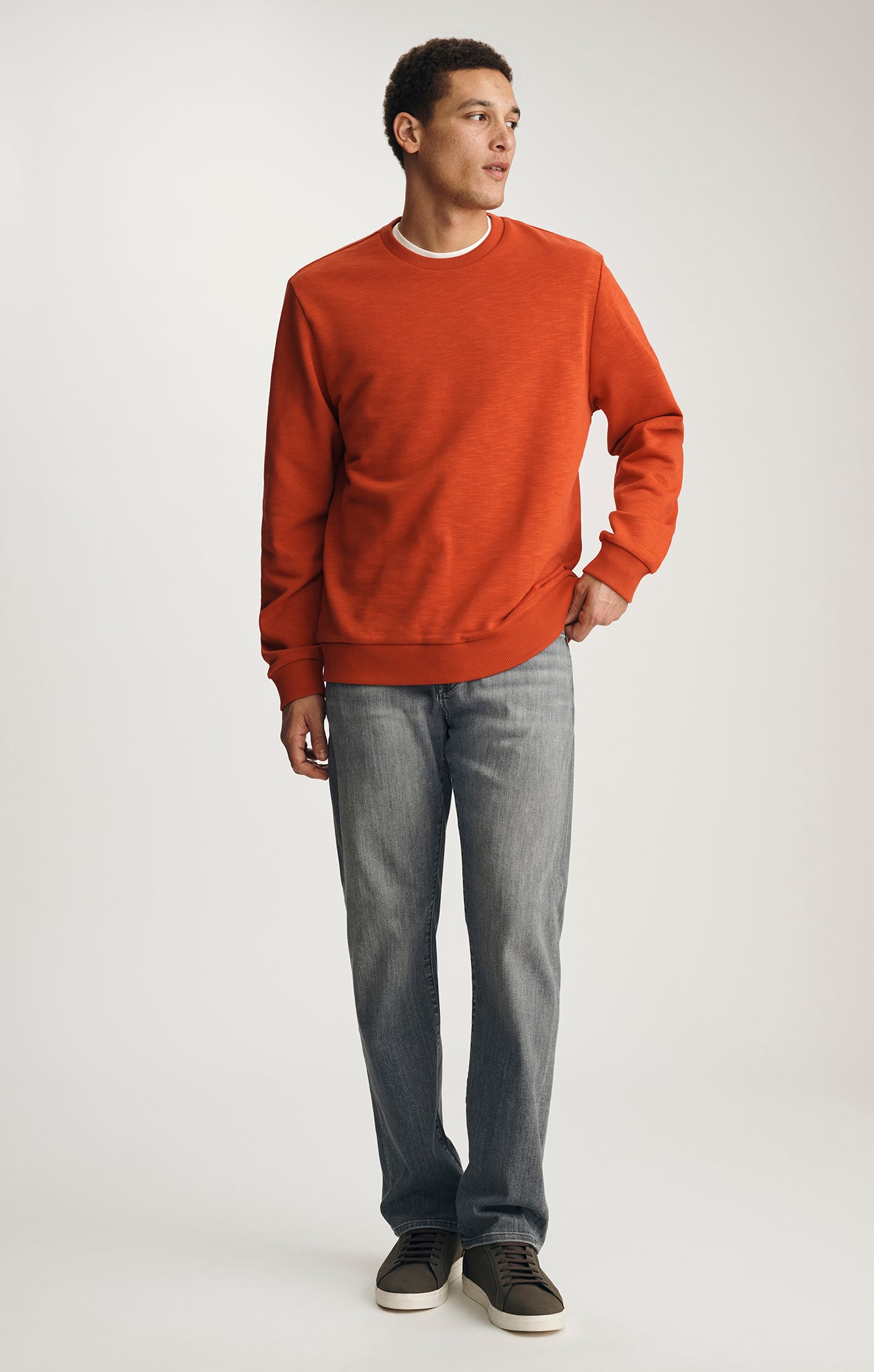 CREW NECK SWEATSHIRT IN FIRE WHIRL - Mavi Jeans