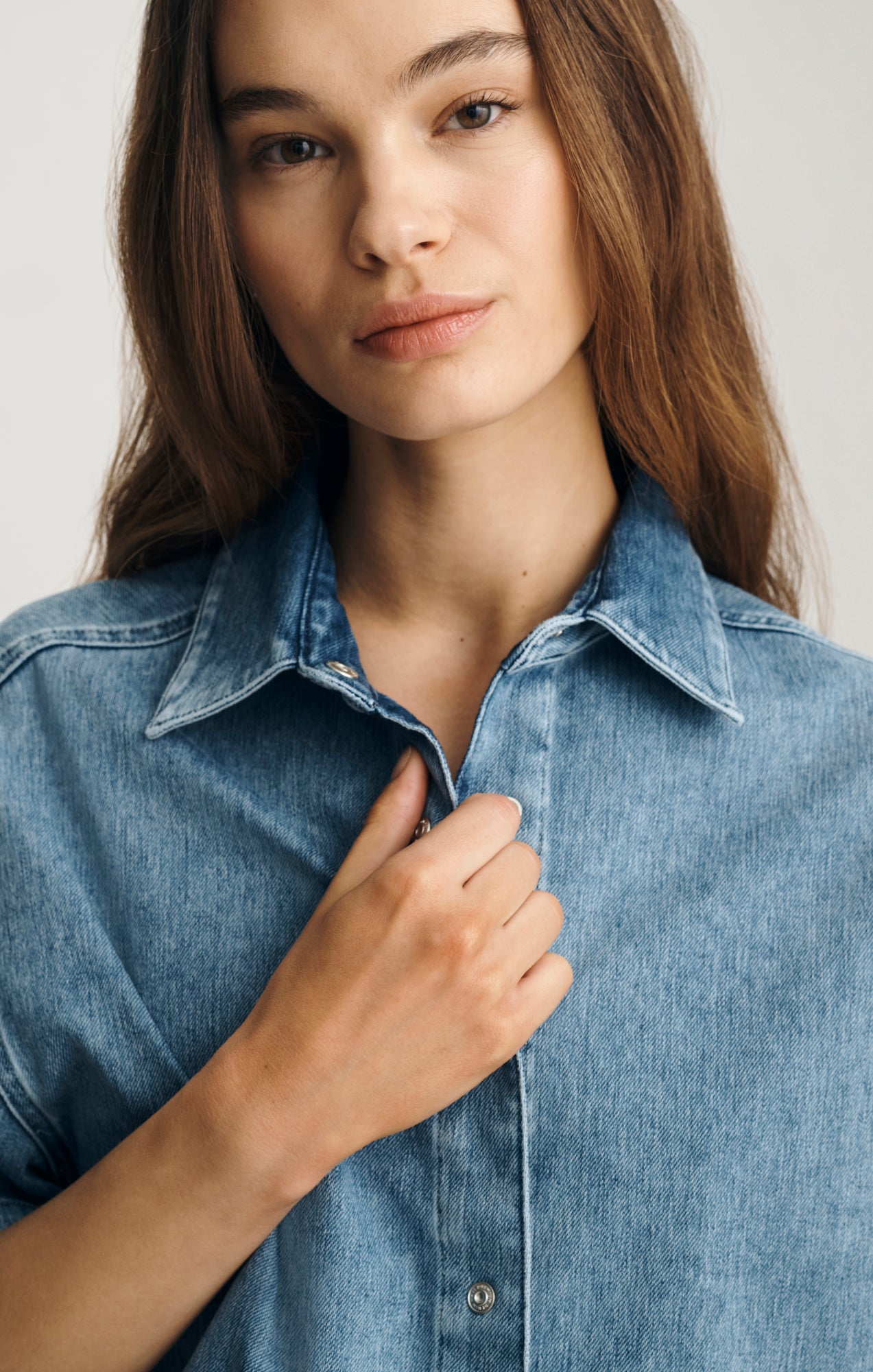 JESSIE DENIM SHIRT IN MID MOVE - Mavi Jeans
