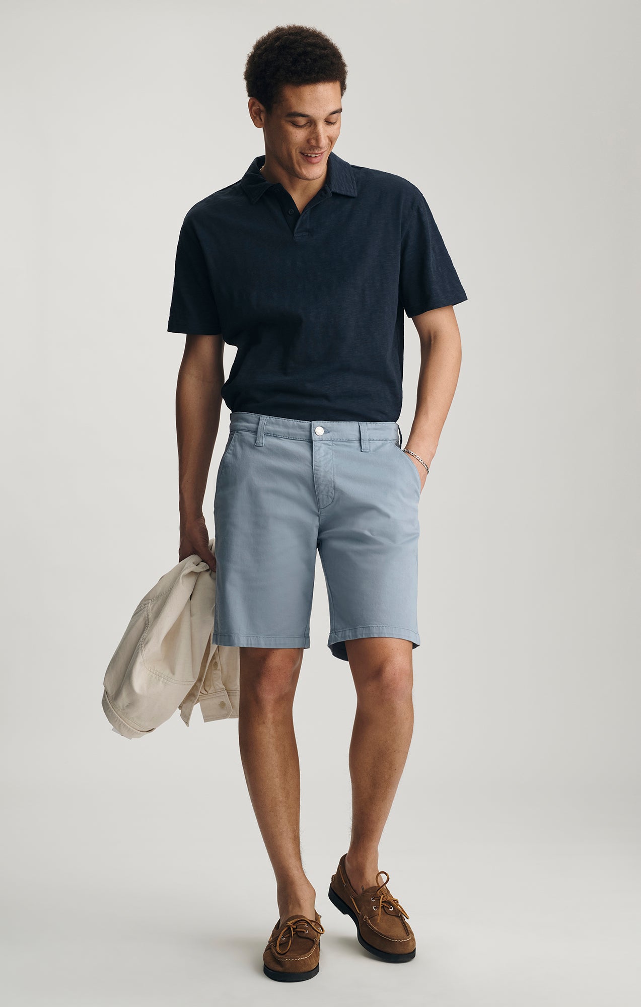 JACOB SHORTS IN FLOATY BLUE TWILL - Mavi Jeans