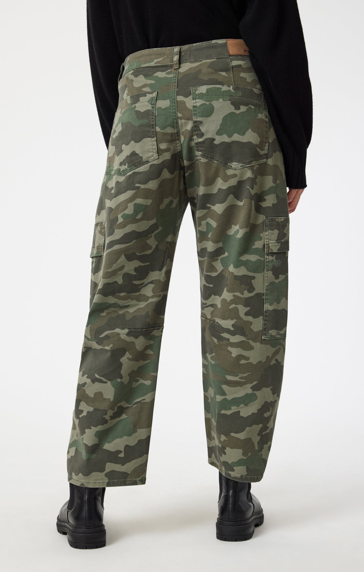 VINNIE BARREL CARGO IN KHAKI CAMO TWILL - Mavi Jeans