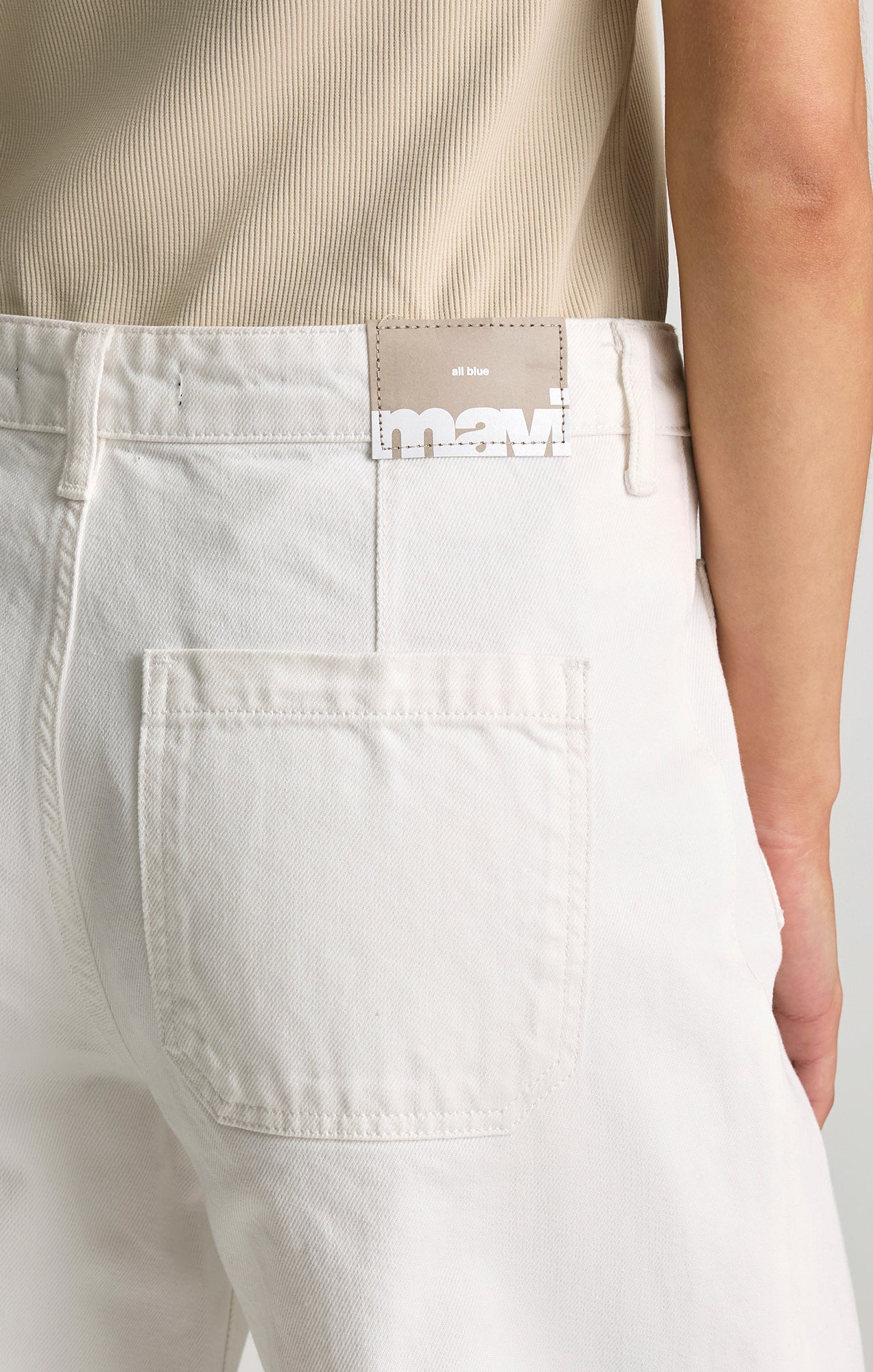 CHRISTINE WIDE LEG IN WHITE CLASSIC DENIM - Mavi Jeans