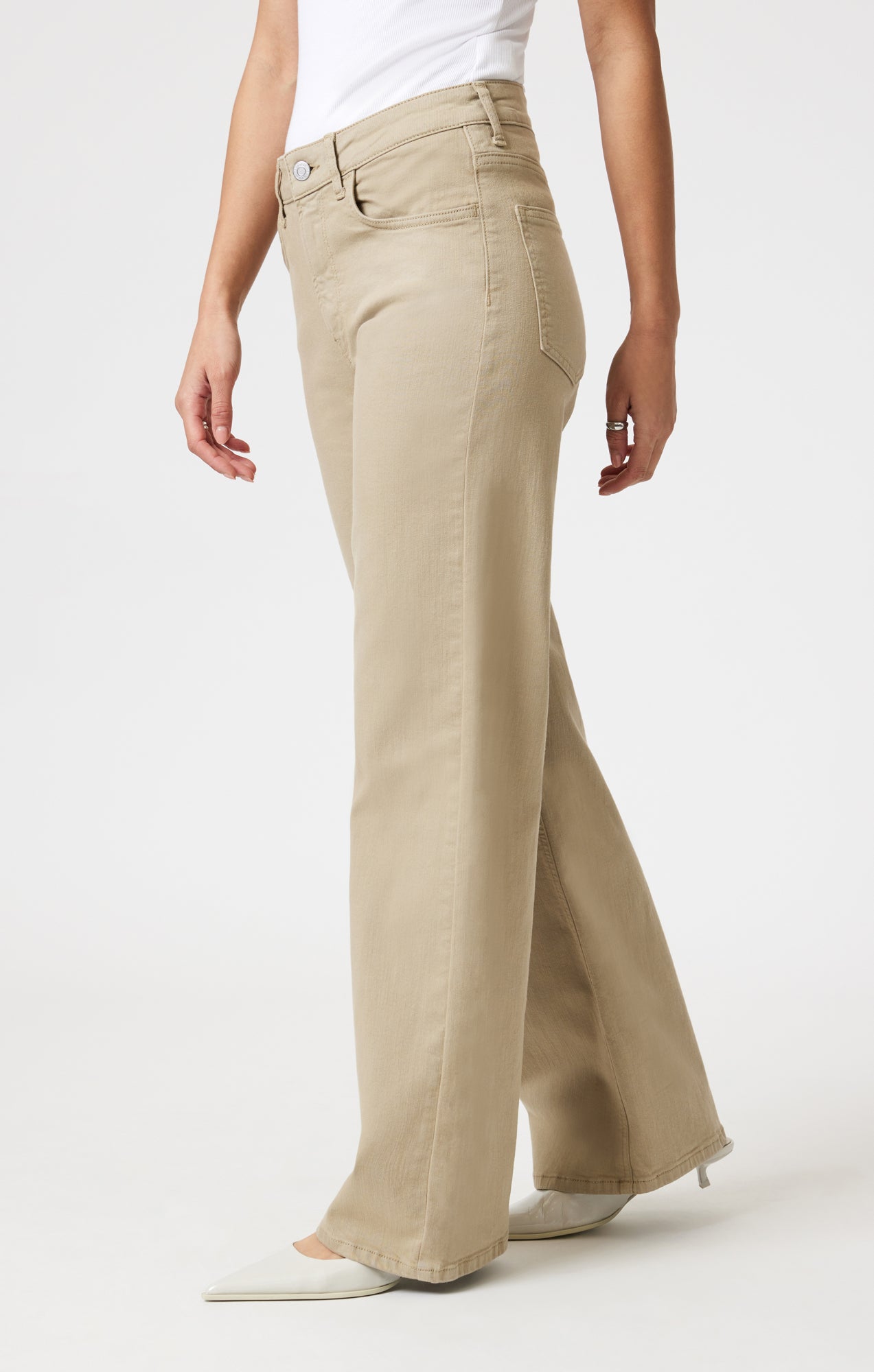 ALENA WIDE LEG IN SAGE GREEN FLEX BLUE - Mavi Jeans