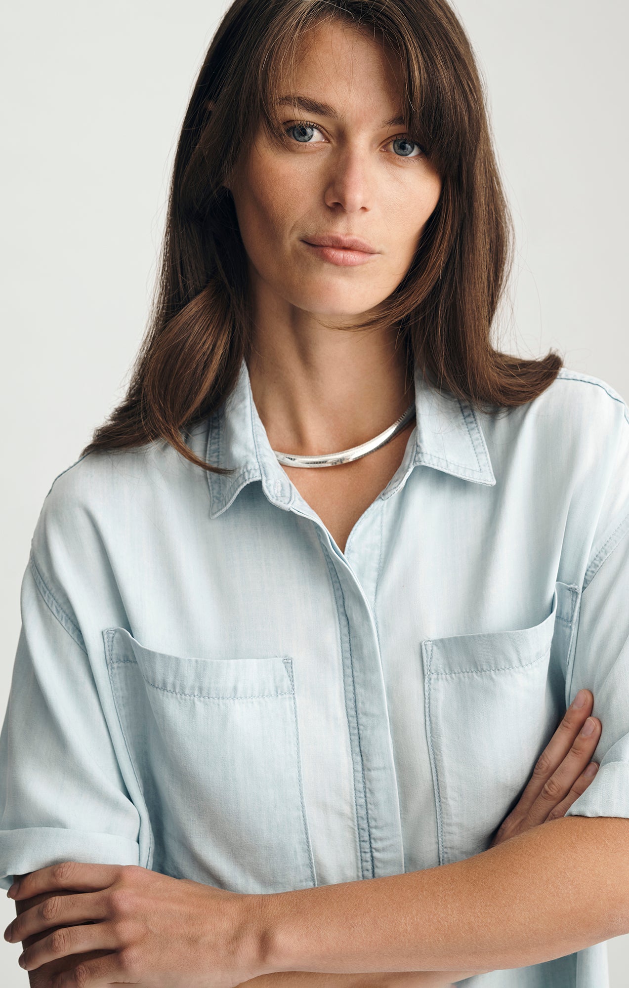 BLAIR DENIM SHIRT IN LIGHT BLUE MAVITERRENEAN - Mavi Jeans