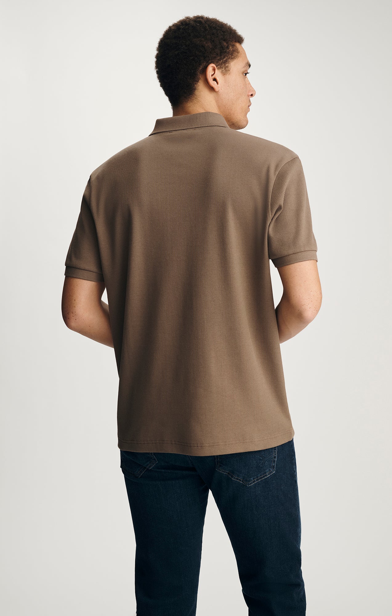 POLO NECK TEE IN MOREL - Mavi Jeans