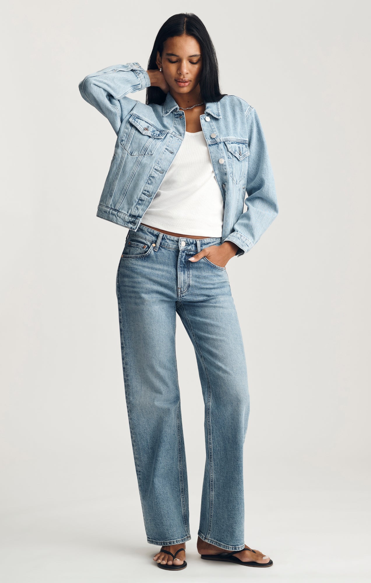 RUBY DENIM JACKET IN BLEACHED ICON - Mavi Jeans