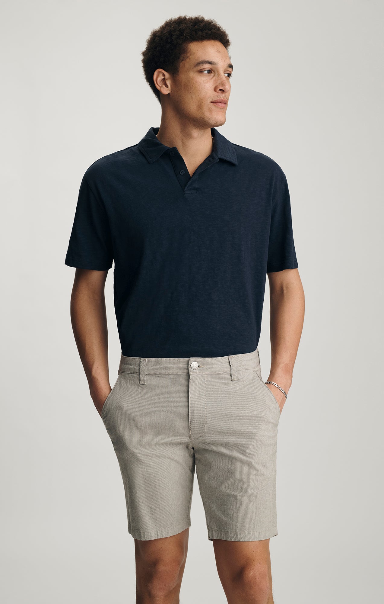 NOAH SHORTS IN BEIGE STRIPE - Mavi Jeans
