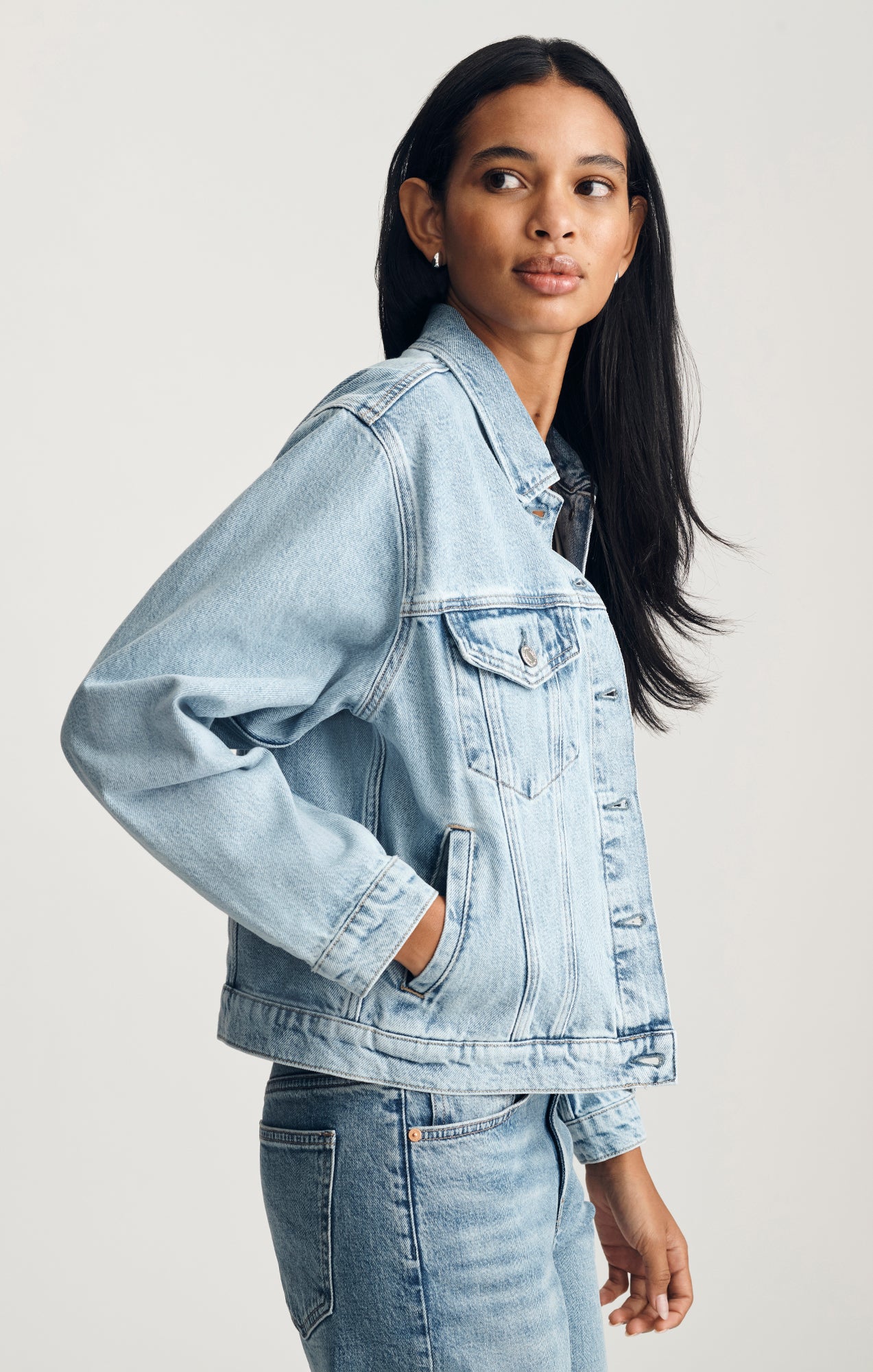 RUBY DENIM JACKET IN BLEACHED ICON - Mavi Jeans