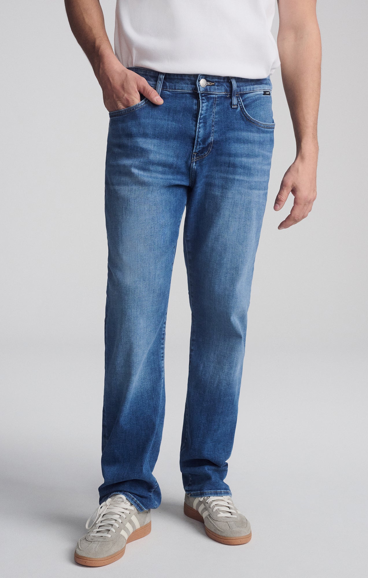 MATT RELAXED STRAIGHT LEG IN DARK BRUSHED FEATHER BLUE - Mavi Jeans