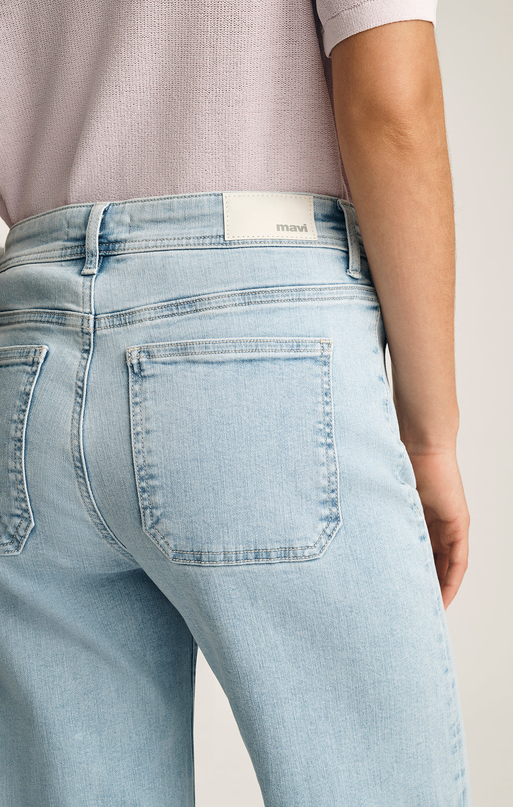 PALOMA MARINE WIDE LEG IN BLEACHED FLEX BLUE - Mavi Jeans