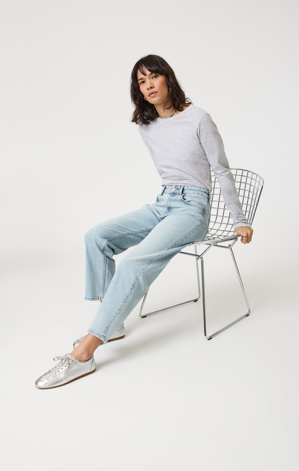 SAVANNAH STRAIGHT LEG IN BLEACHED CLASSIC BLUE - Mavi Jeans