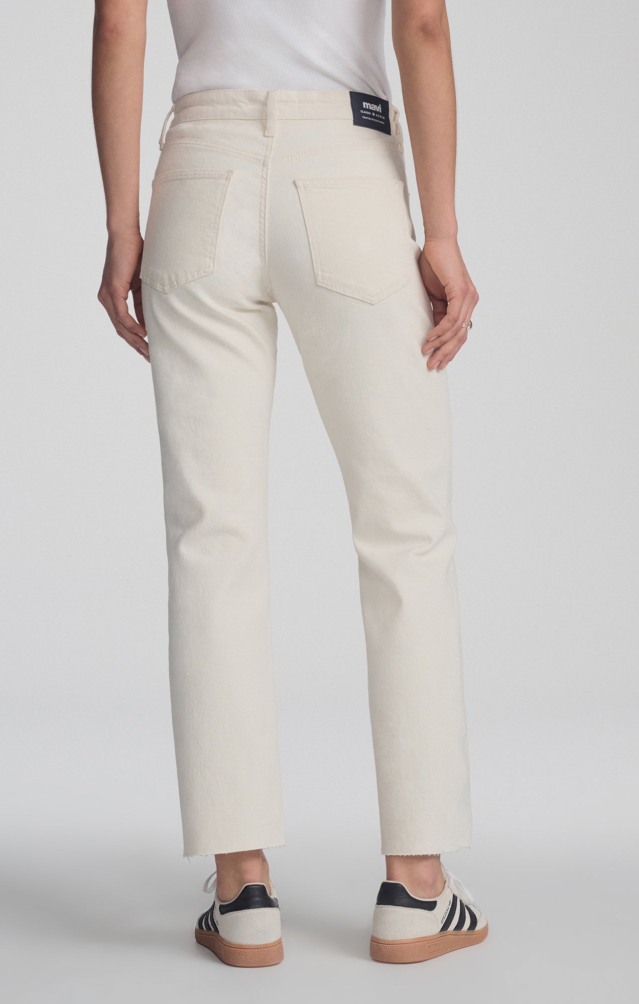SAVANNAH STRAIGHT LEG IN ECRU CLASSIC BLUE - Mavi Jeans