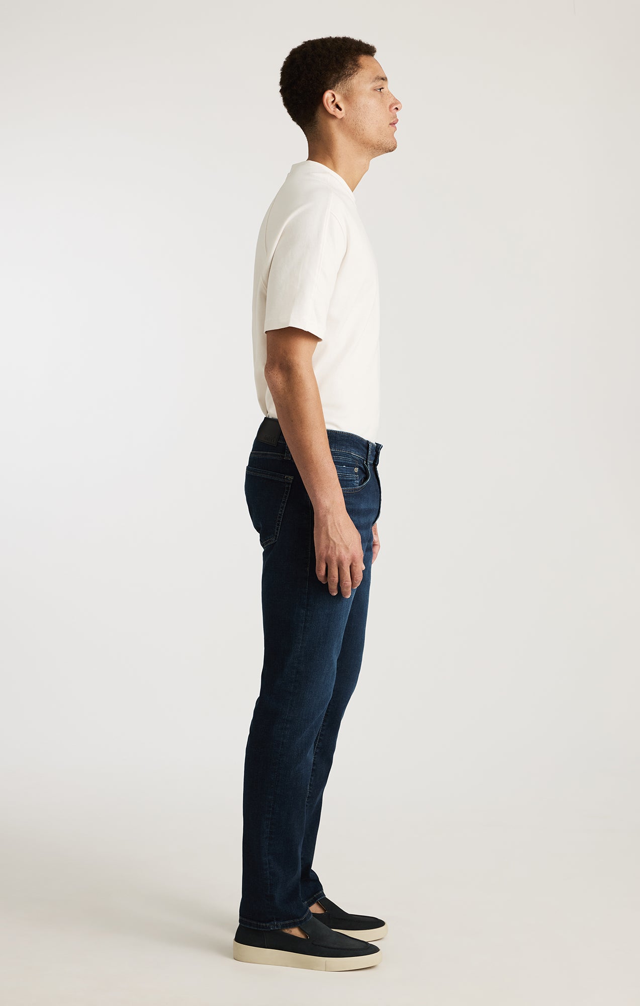 MARCUS SLIM STRAIGHT LEG IN DARK BRUSHED ORGANIC VINTAGE