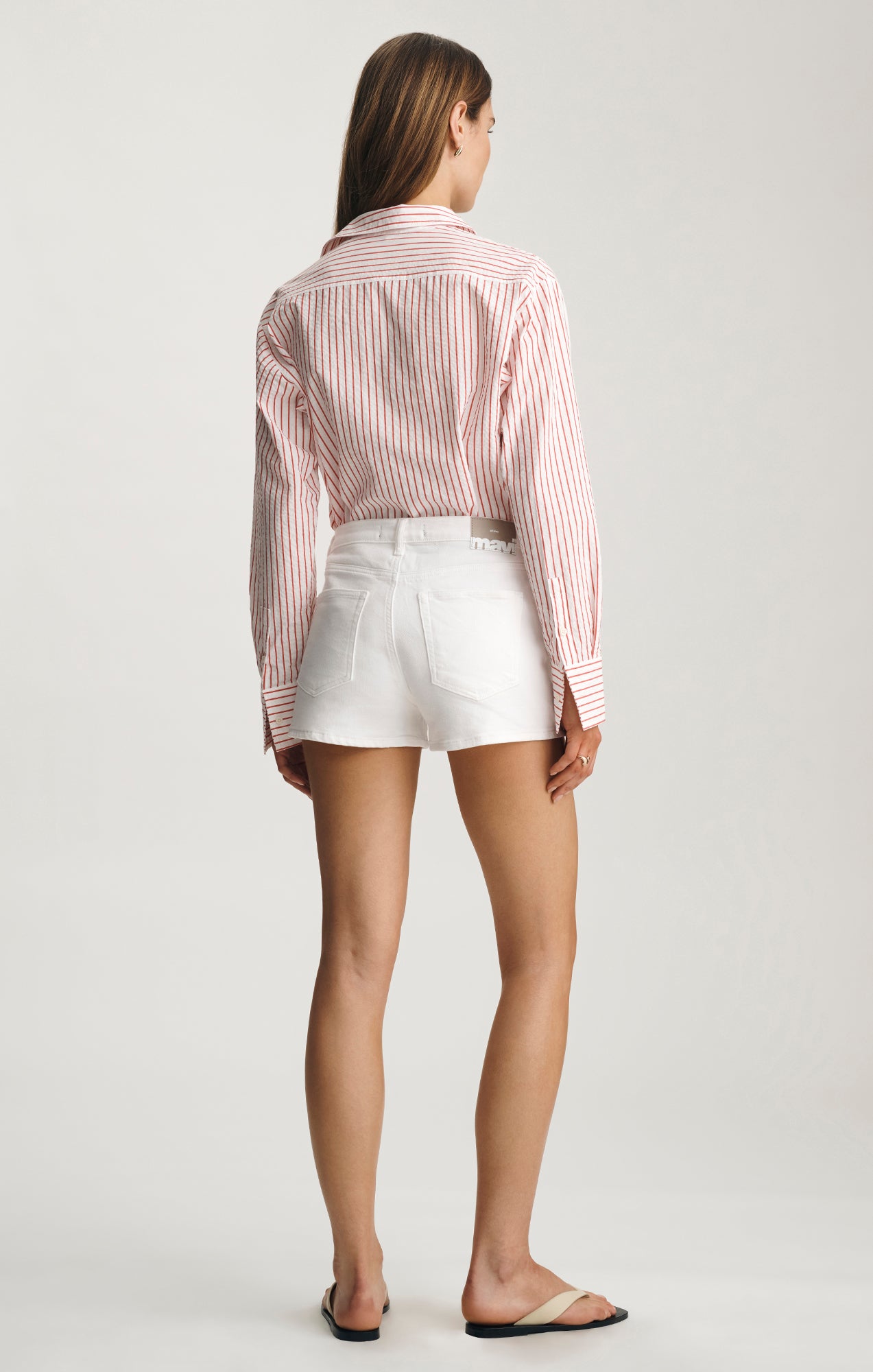 Mavi Women's Long Sleeve Button-Up Shirt In Red Striped – Mavi Canada