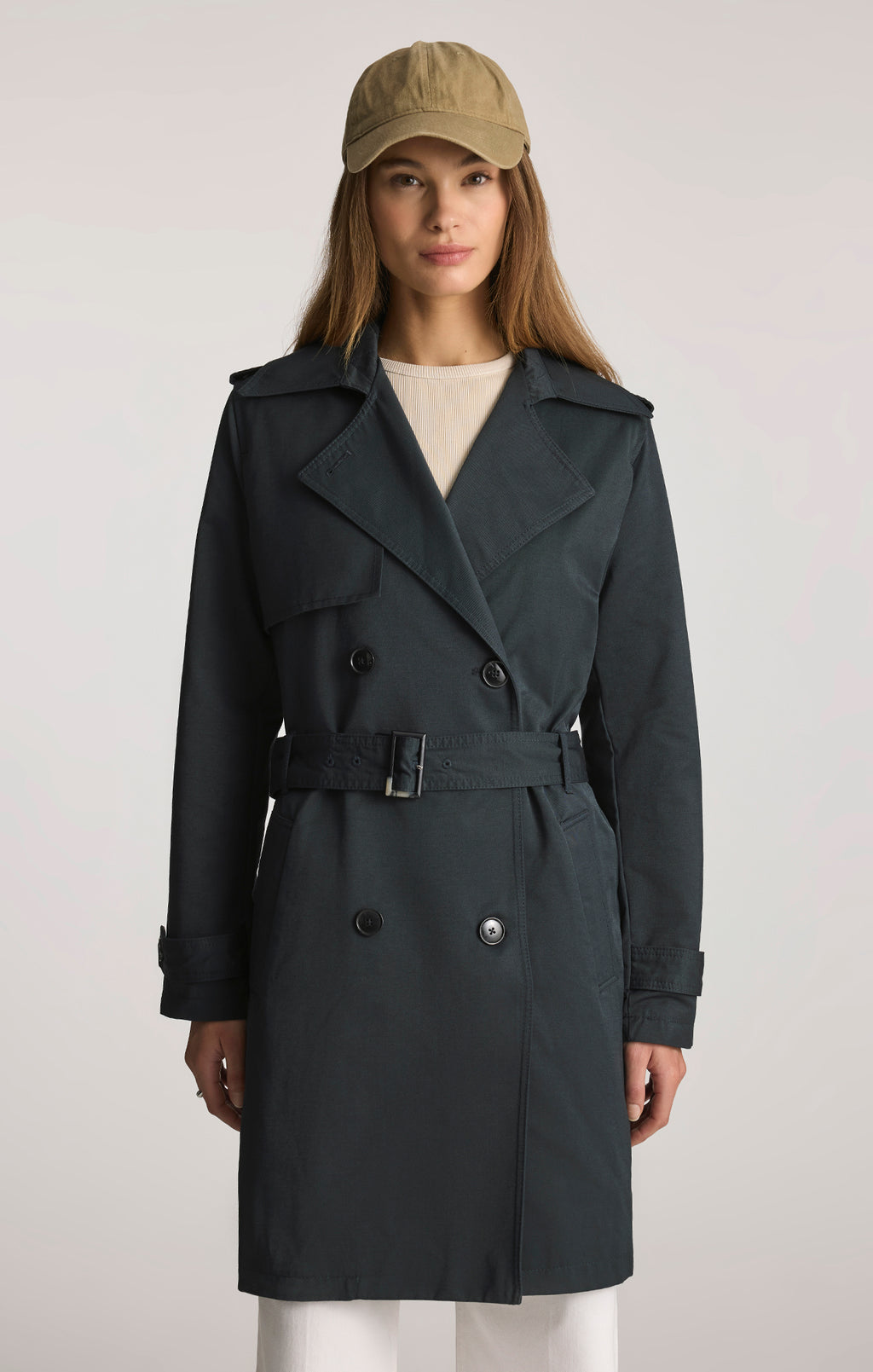 BELTED TRENCH COAT IN SALUTE - Mavi Jeans