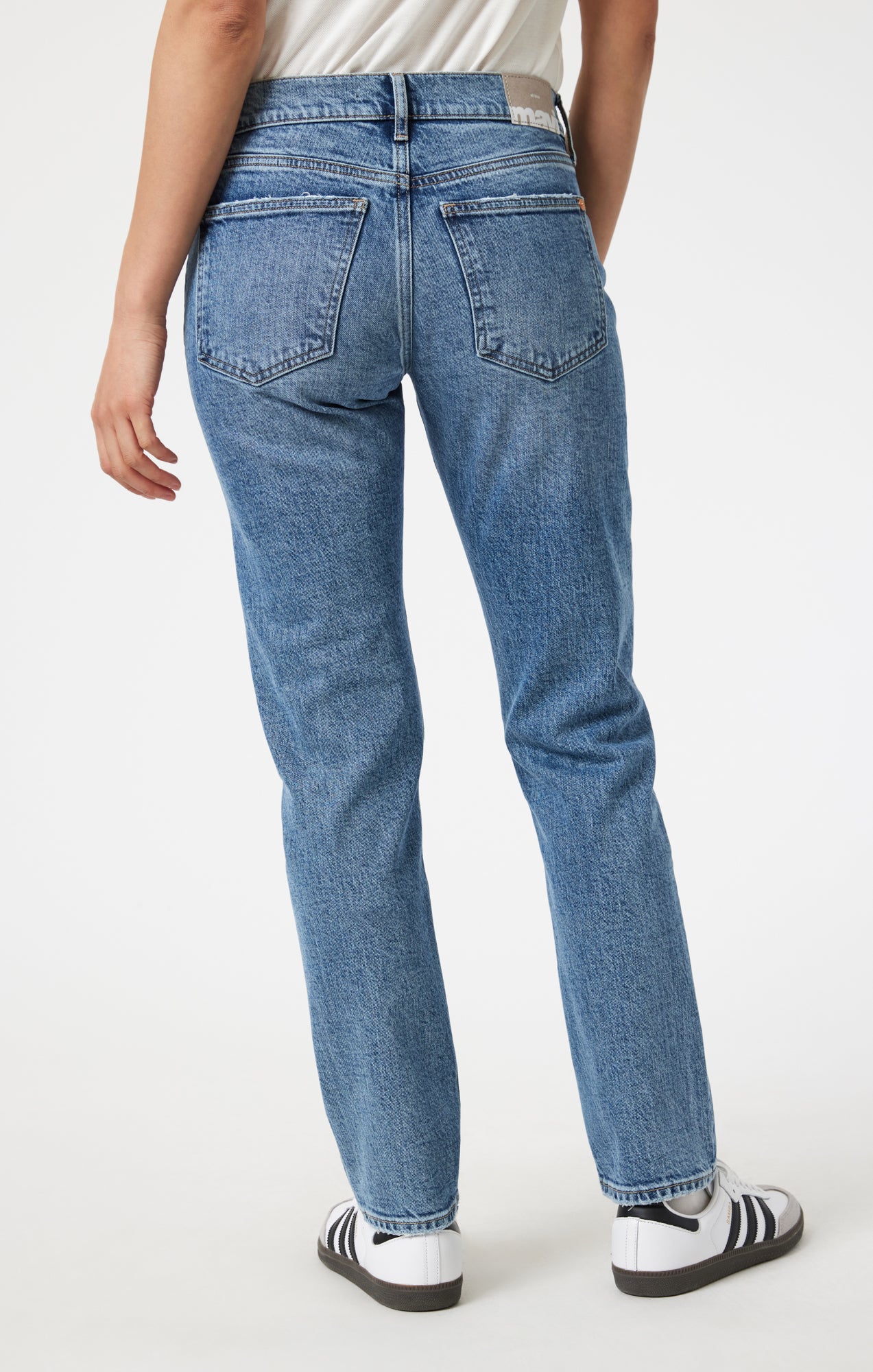 MIRELLA STRAIGHT LEG IN MID BRUSHED CLASSIC BLUE - Mavi Jeans