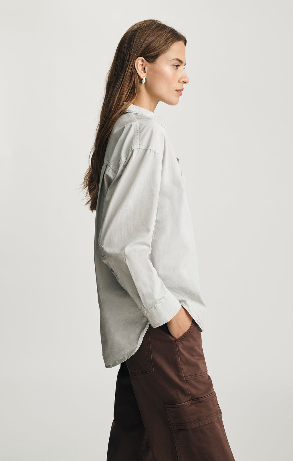 LONG SLEEVE BUTTON-UP SHIRT IN HIGH-RISE - Mavi Jeans