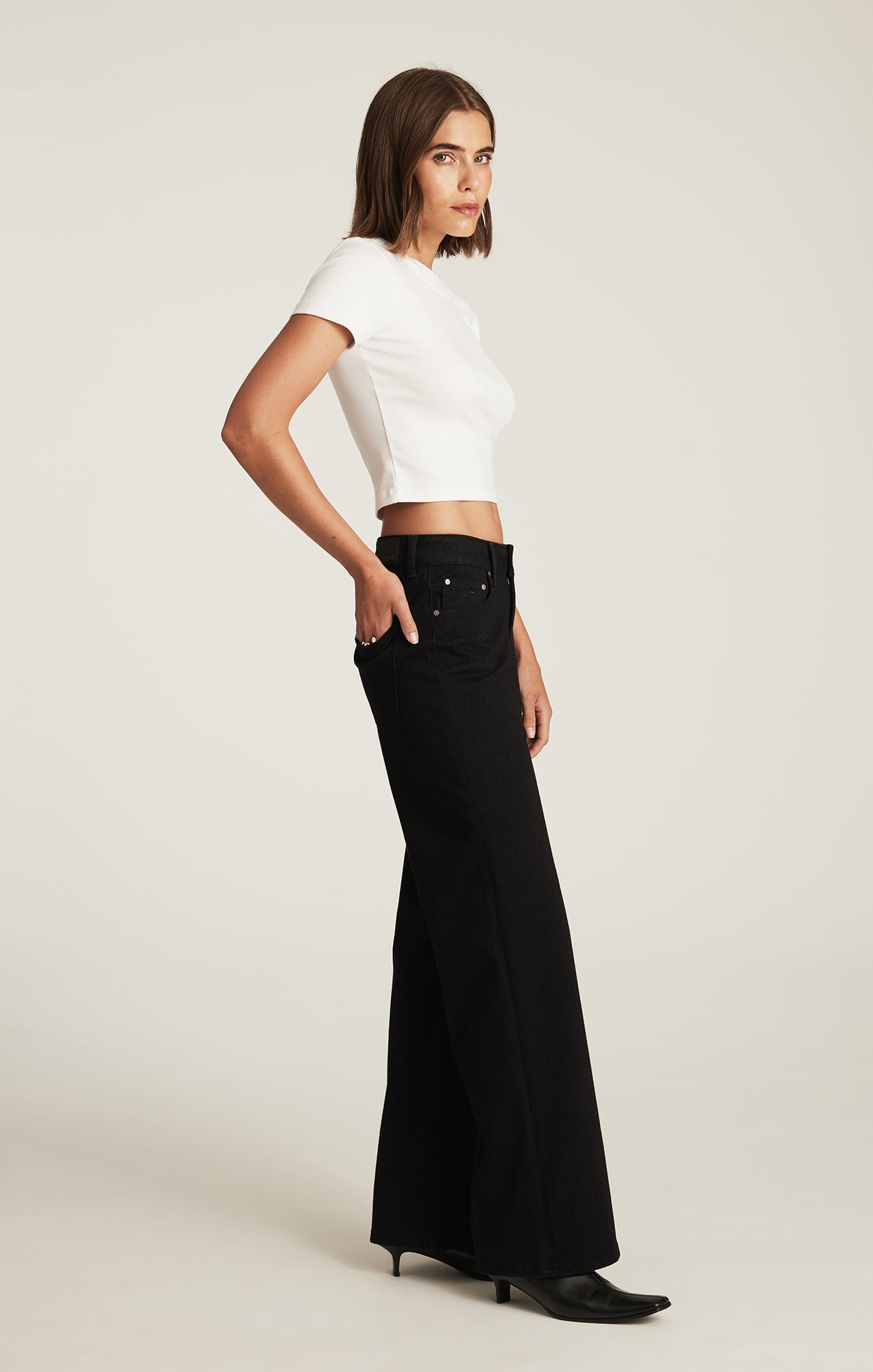 SABRINA WIDE LEG IN BLACK MOVE - Mavi Jeans