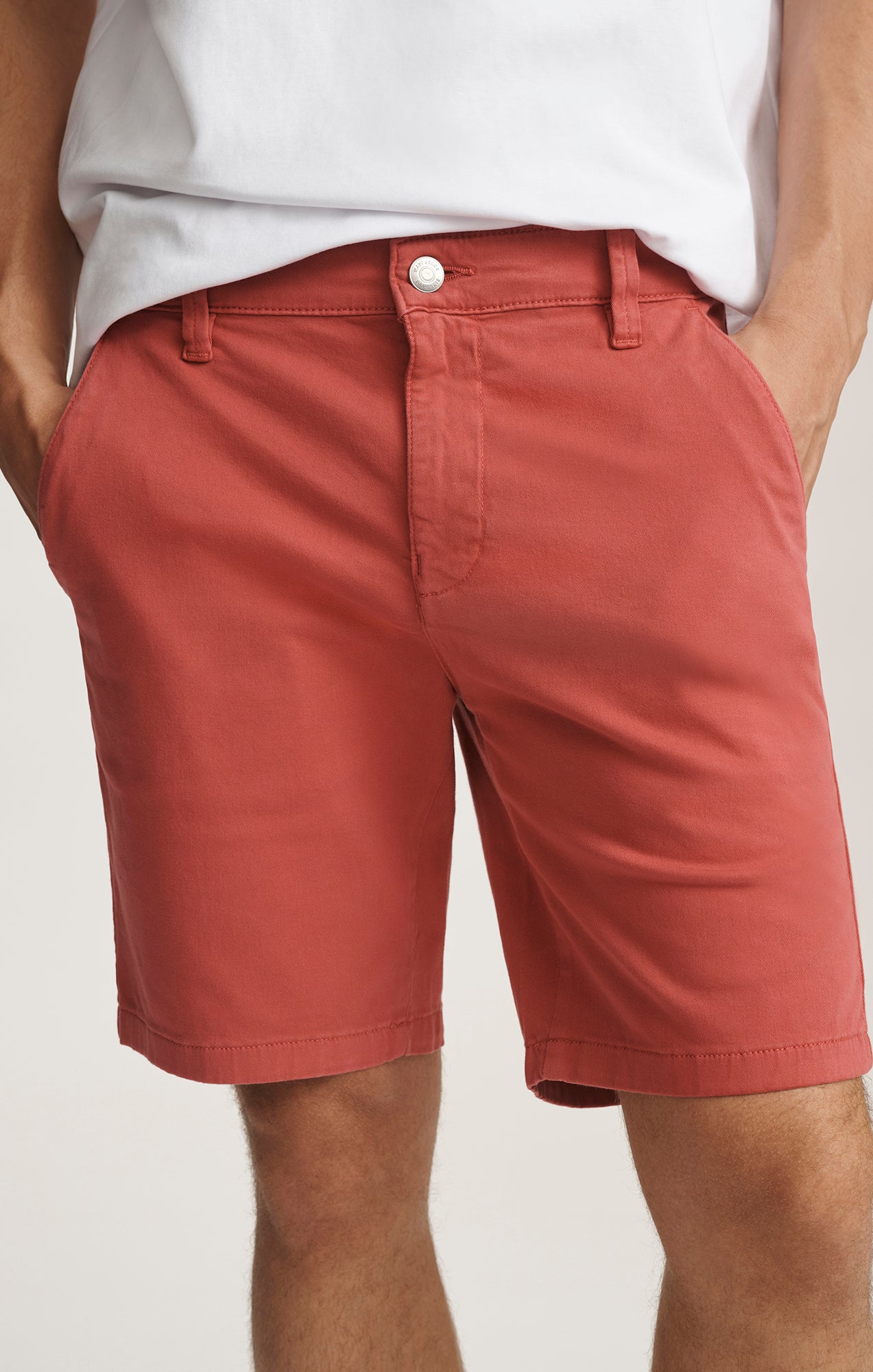 JACOB CROP SHORTS IN BUBBLEGUM CASUAL TWILL - Mavi Jeans