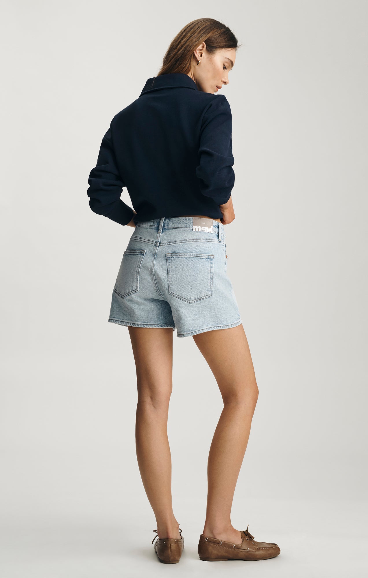 HEIDI SHORTS IN LIGHT BRUSHED CLASSIC BLUE - Mavi Jeans