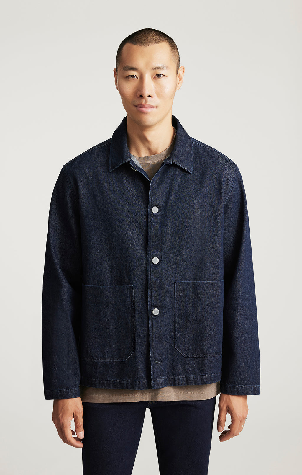 EDITION DOUBLE POCKET OVERSHIRT IN DARK INDIGO - Mavi Jeans