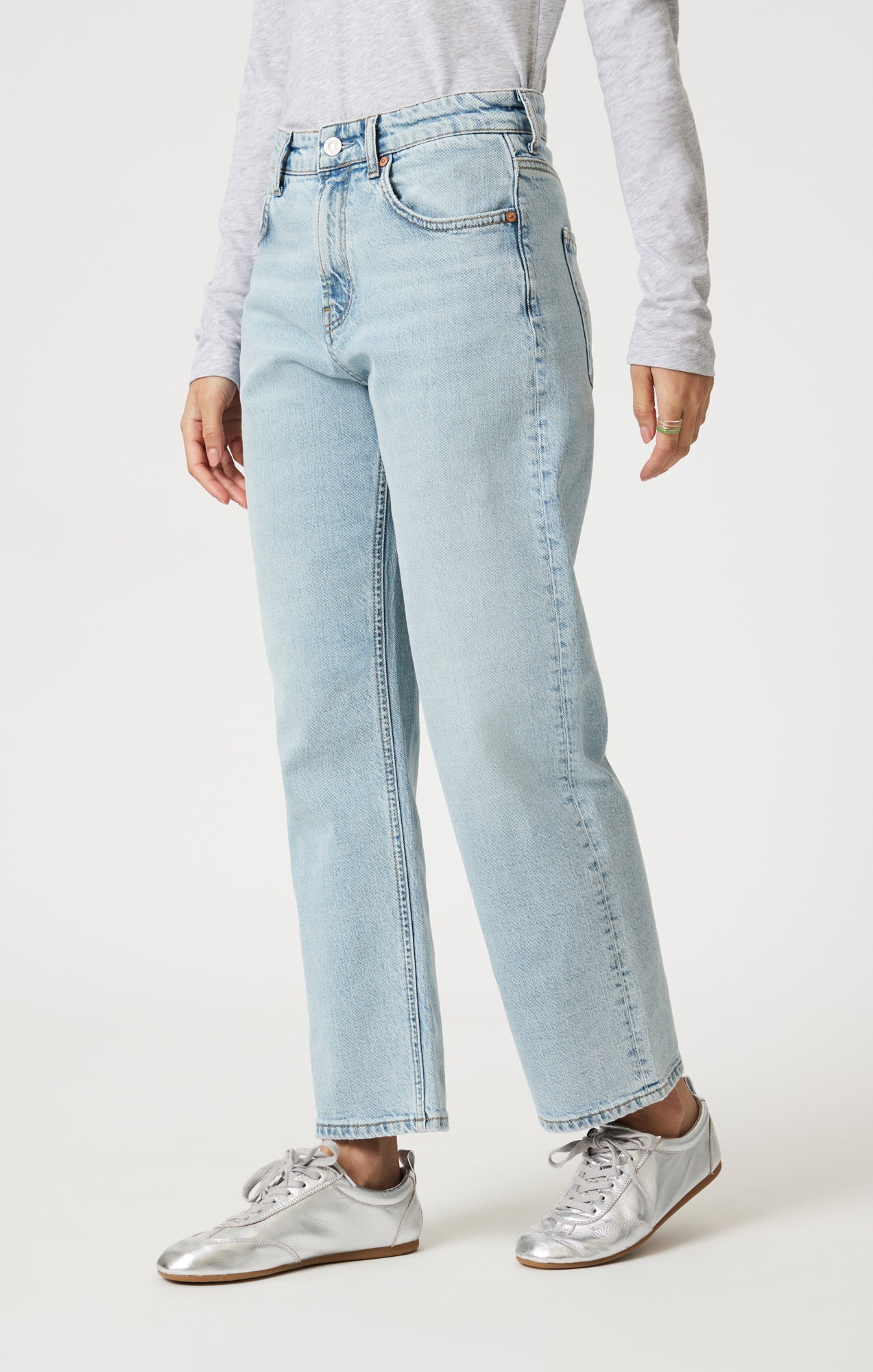 SAVANNAH STRAIGHT LEG IN BLEACHED CLASSIC BLUE - Mavi Jeans