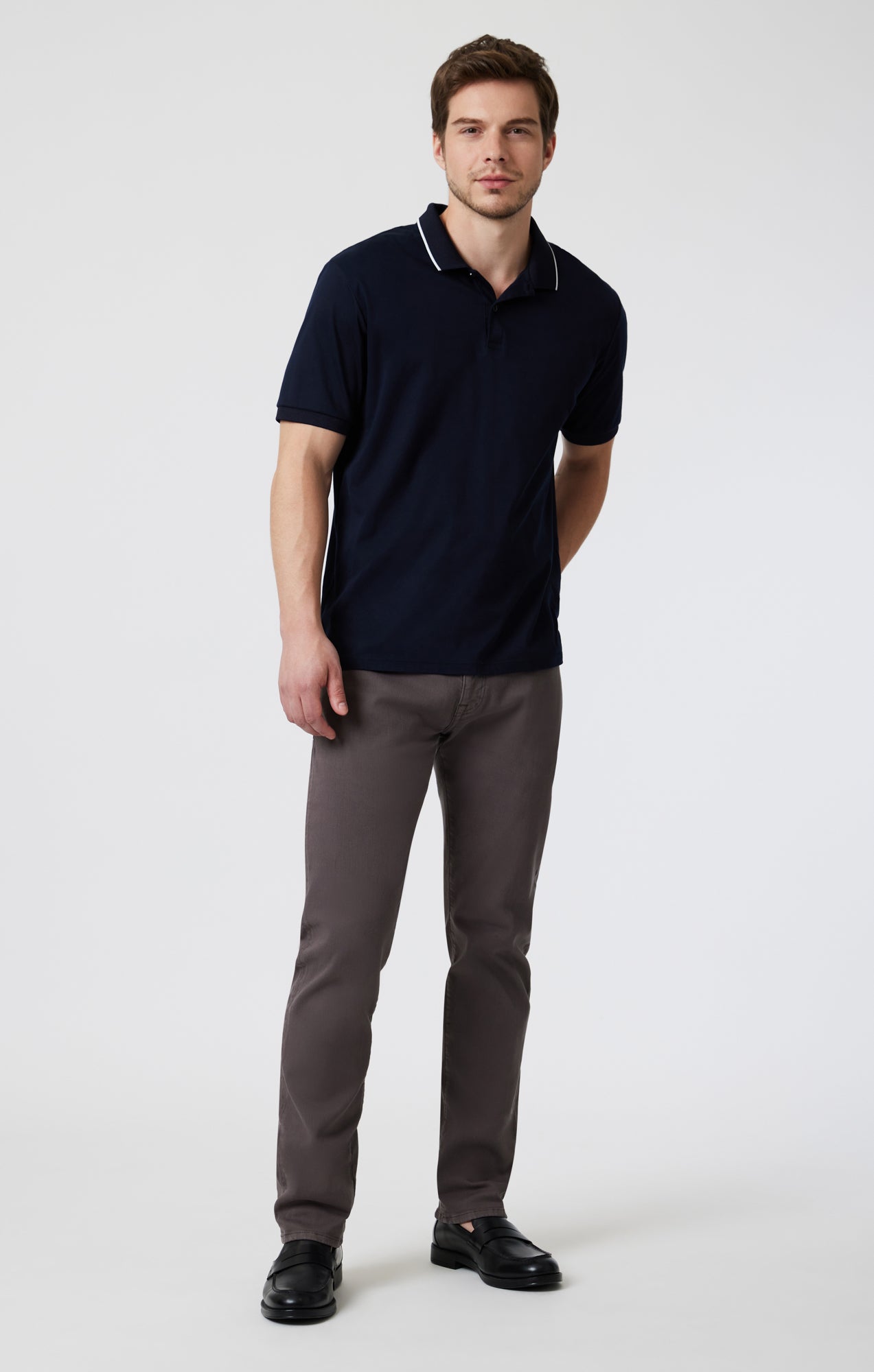 MARCUS SLIM STRAIGHT LEG IN EARL GREY SUPERMOVE - Mavi Jeans