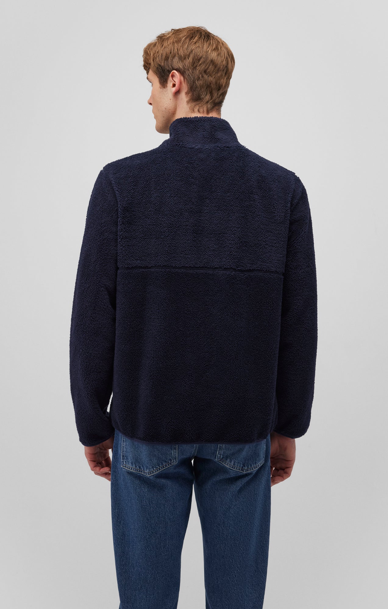 FLEECE JACKET IN NAVY BLAZER - Mavi Jeans