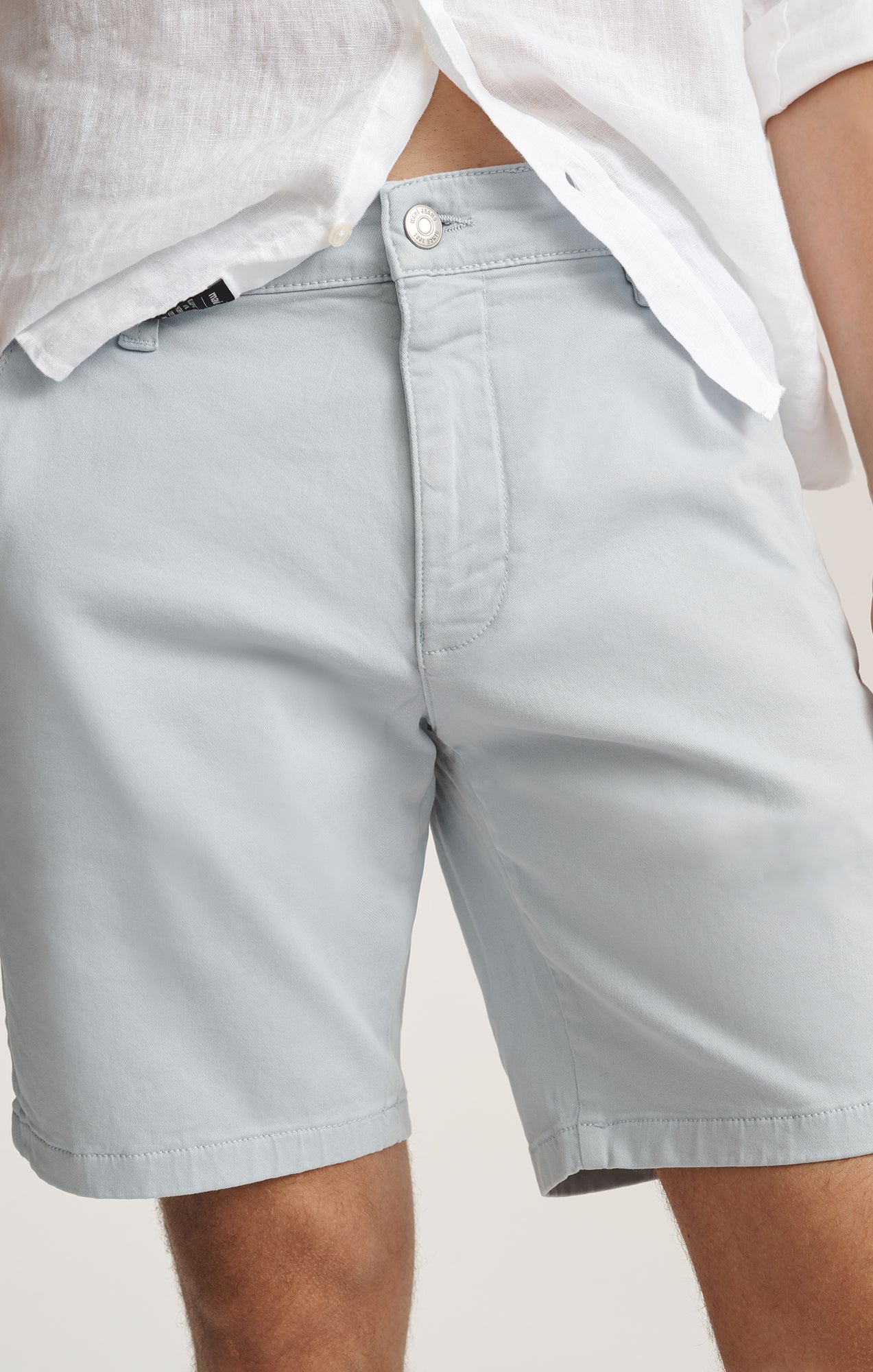 JACOB CROP SHORTS IN ICE BLUE CASUAL TWILL - Mavi Jeans