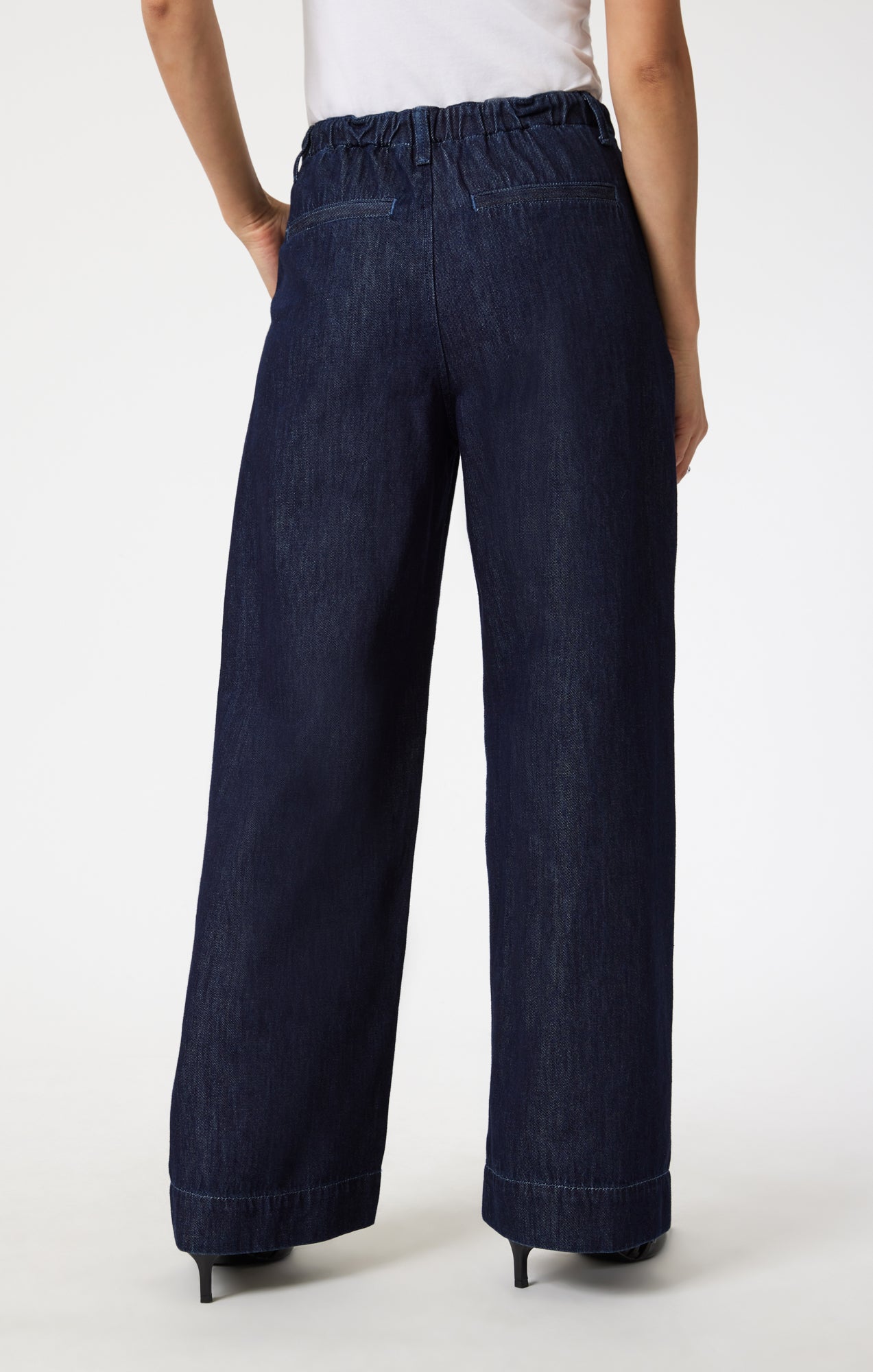 PERA PLEATED WIDE LEG IN RINSE DENIM - Mavi Jeans