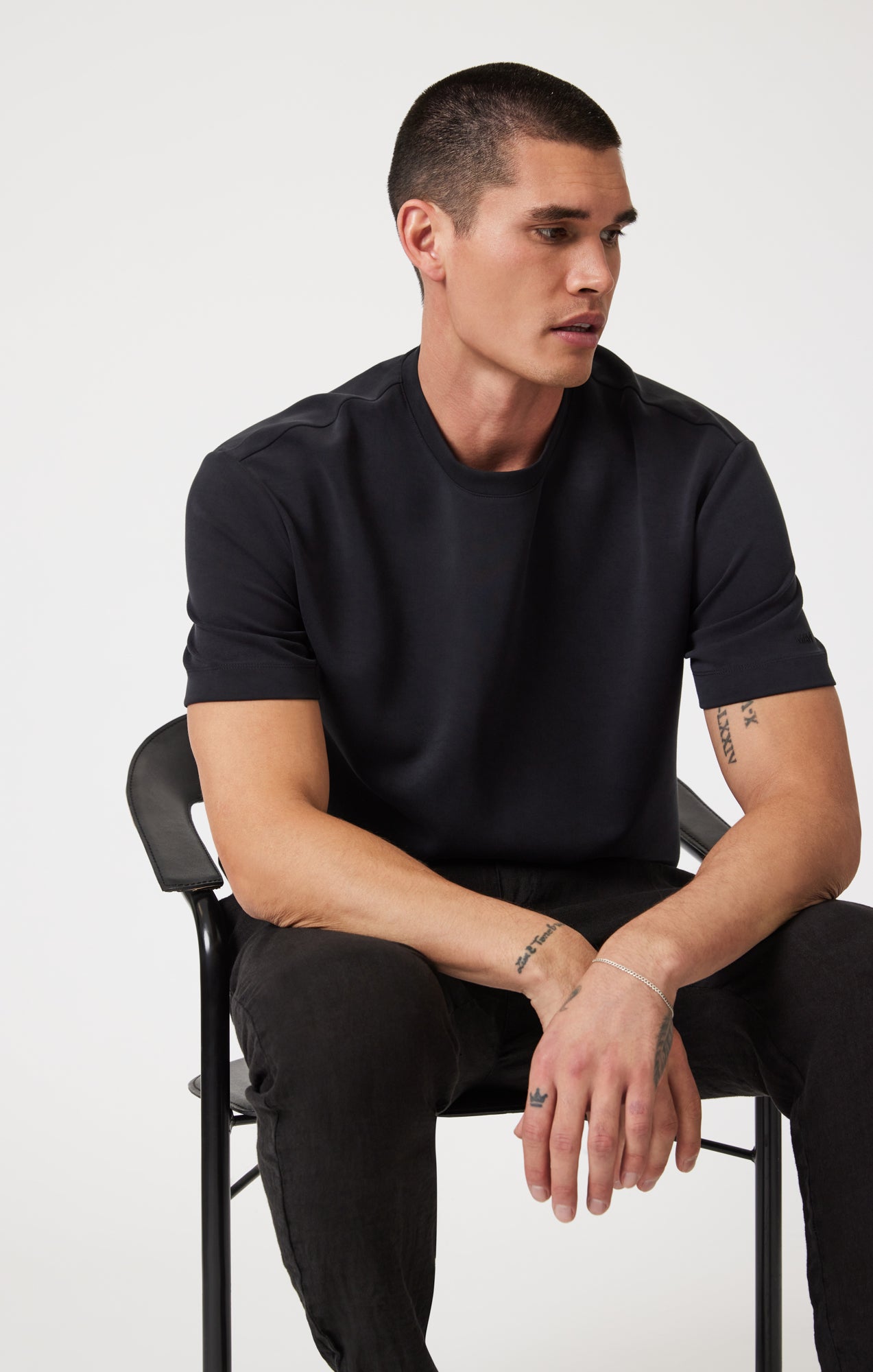 DRAWSTRING LINEN PANTS IN BLACK - Mavi Jeans
