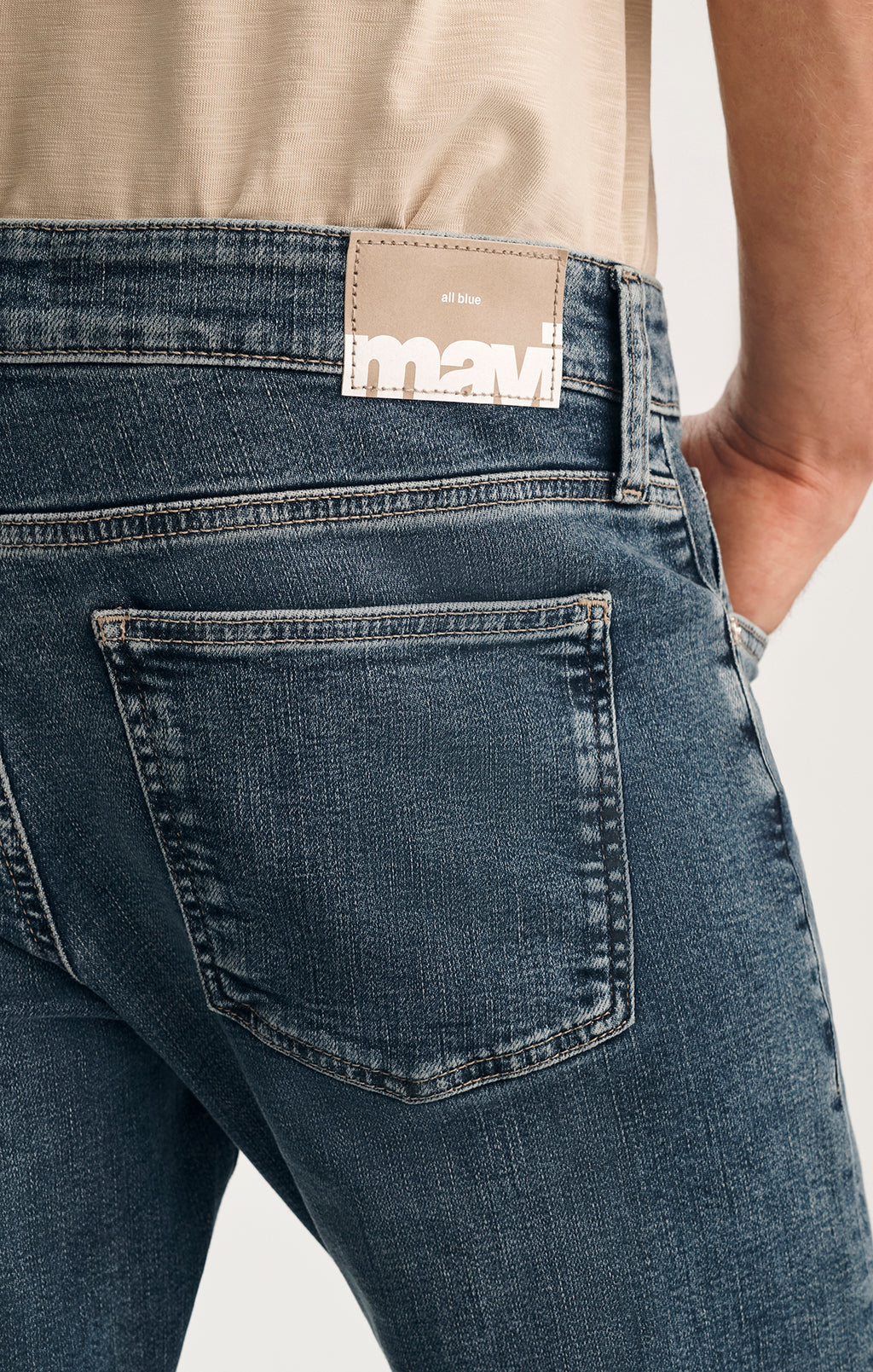 JAKE SLIM LEG JEANS IN DARK USED BRUSHED CLASSIC VINTAGE - Mavi Jeans