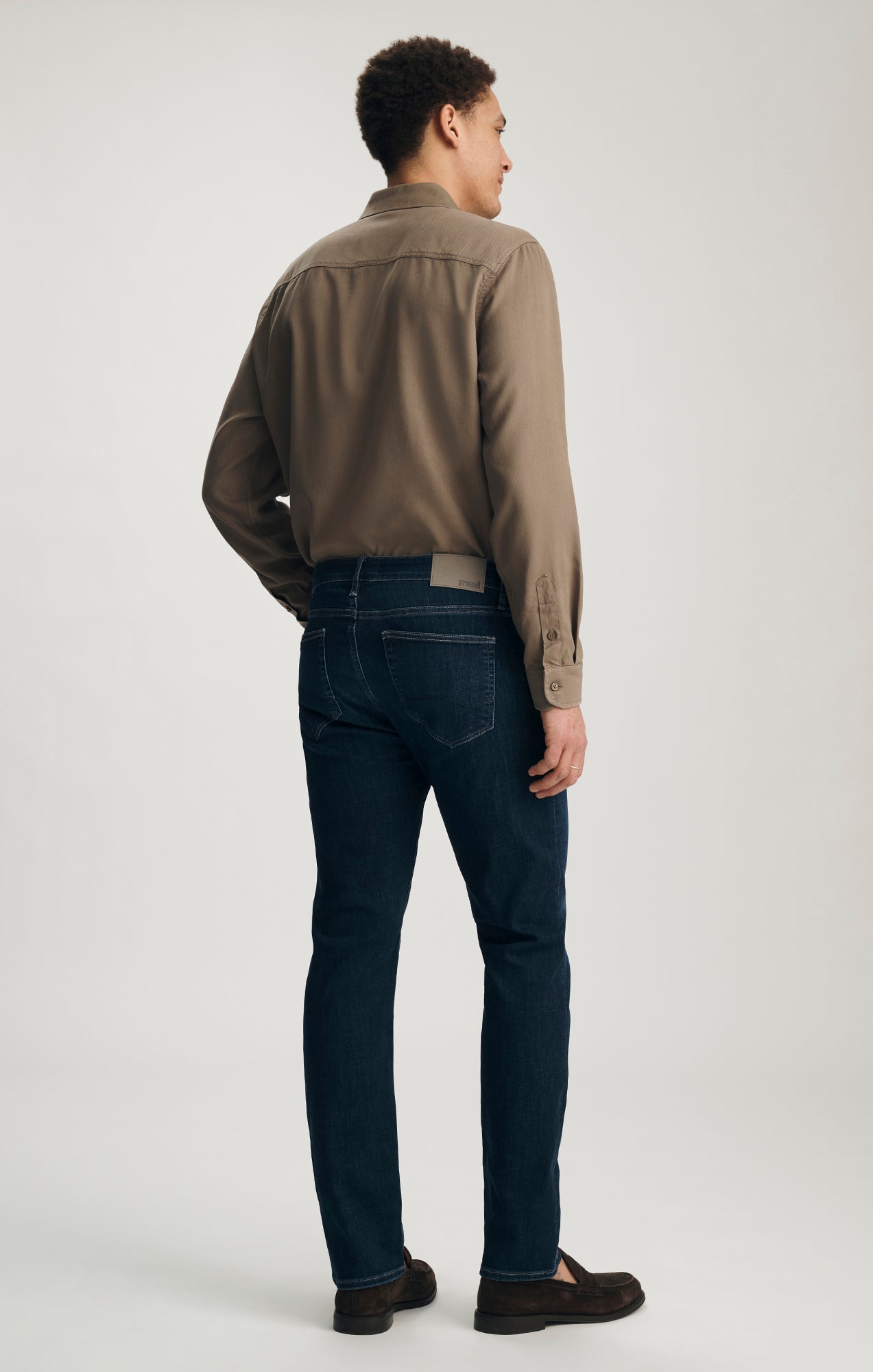 MARCUS SLIM STRAIGHT LEG IN DEEP BRUSHED FEATHER BLUE - Mavi Jeans