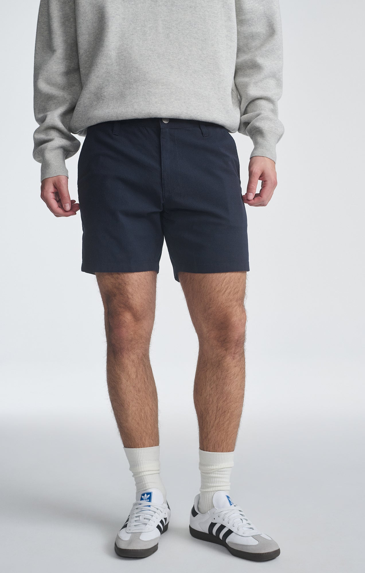 NATE SHORTS IN NAVY SEERSUCKER - Mavi Jeans