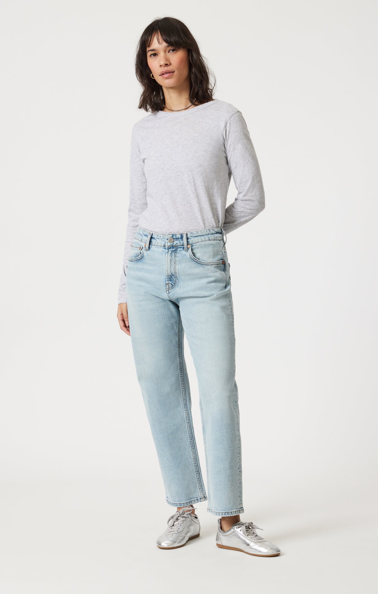 SAVANNAH STRAIGHT LEG IN BLEACHED CLASSIC BLUE - Mavi Jeans