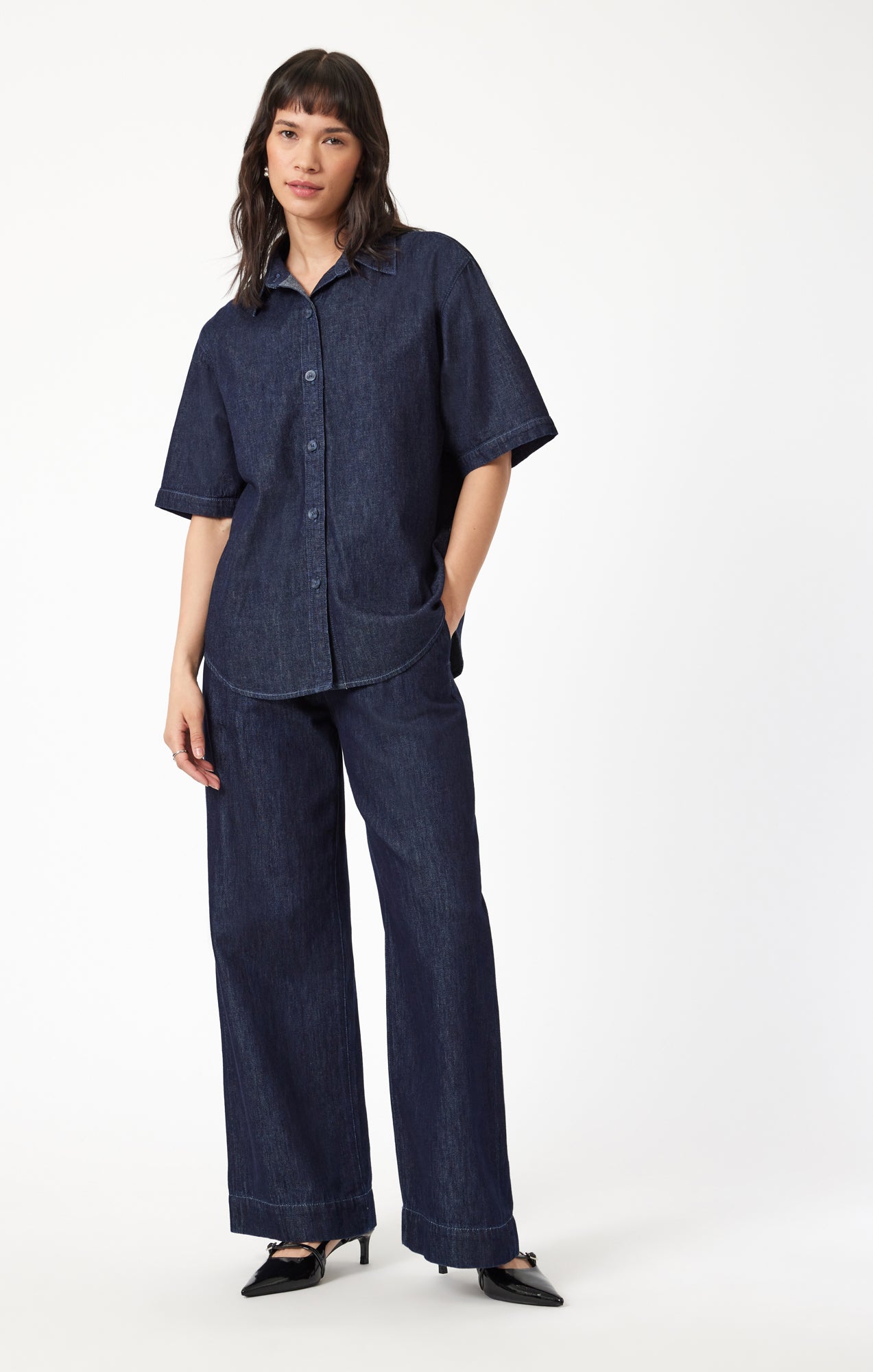 DEVA SHIRT IN RINSE DENIM - Mavi Jeans