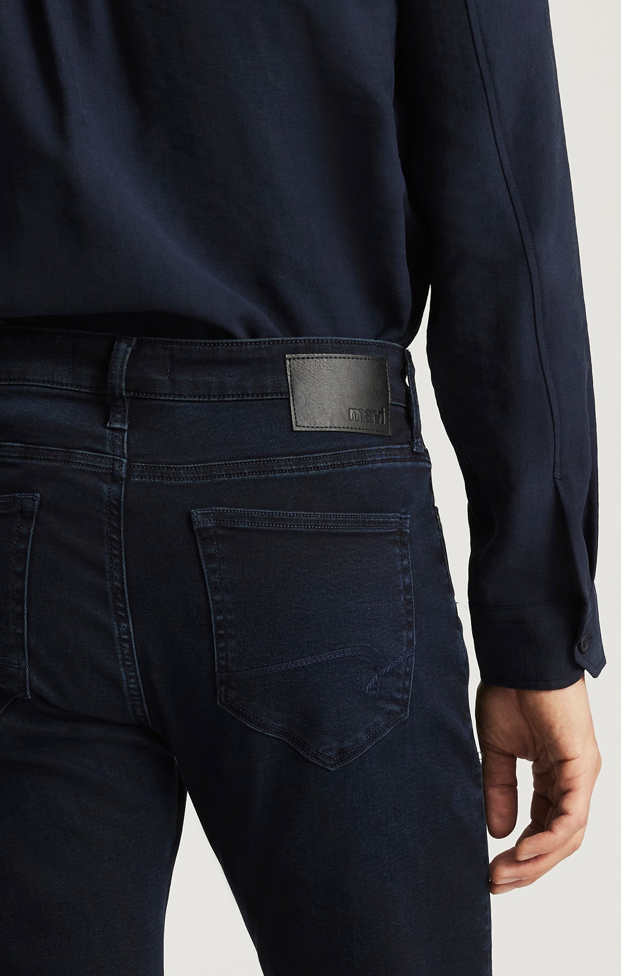 JAKE SLIM LEG IN INK BRUSHED SUPERMOVE - Mavi Jeans