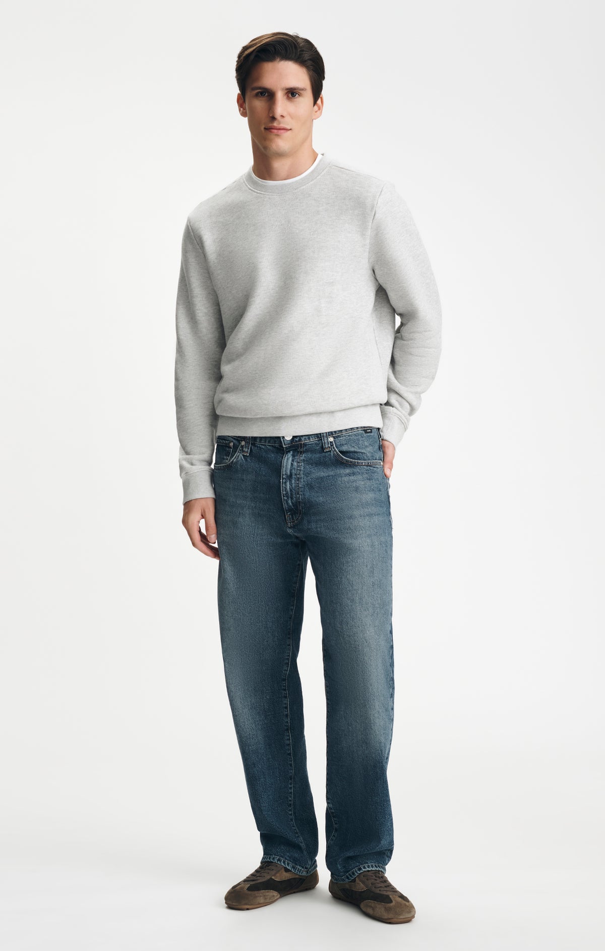 MARCEL LOOSE STRAIGHT LEG IN MID USED CLASSIC BLUE - Mavi Jeans